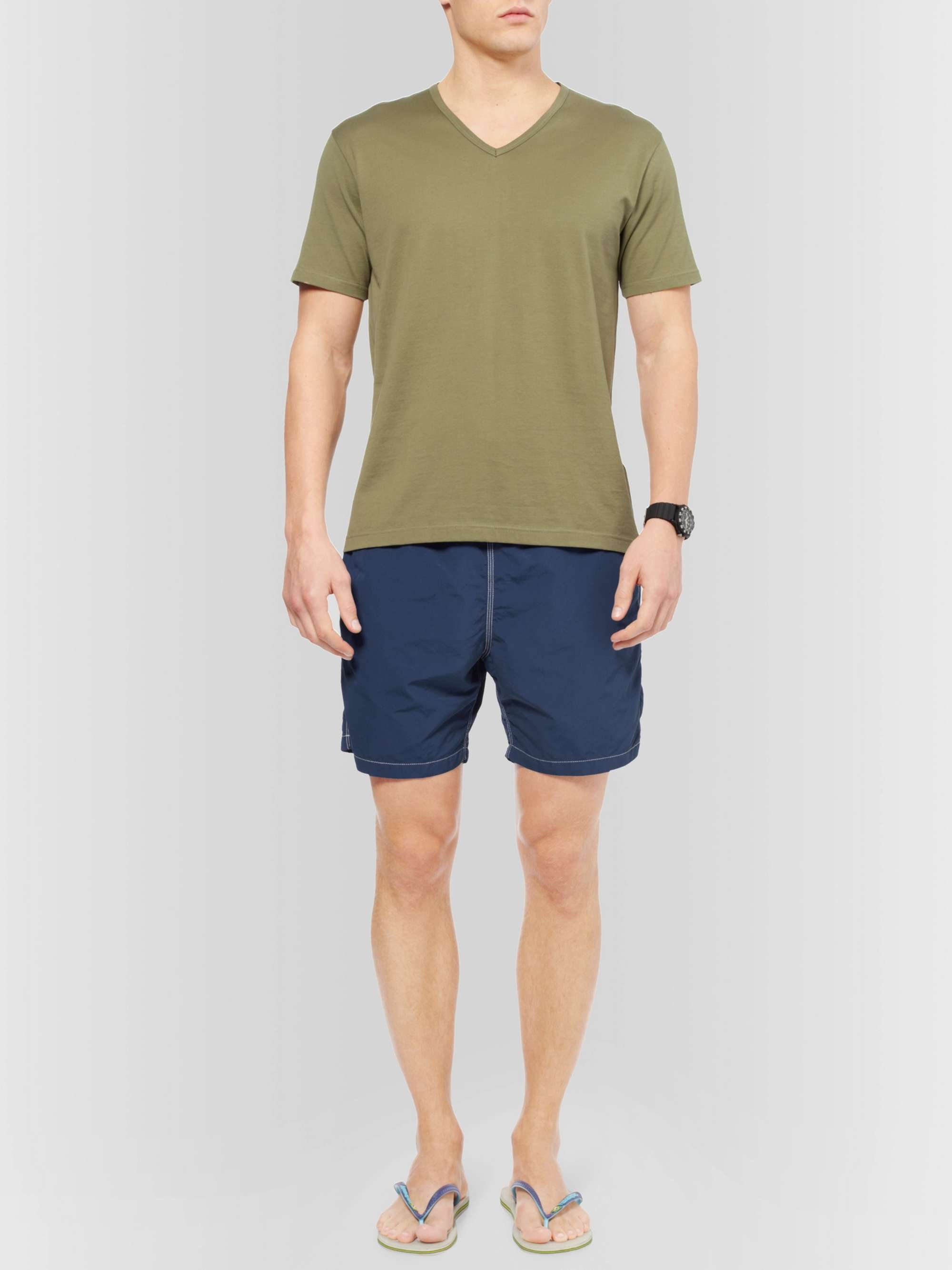 HARTFORD Mid-Length Swim Shorts