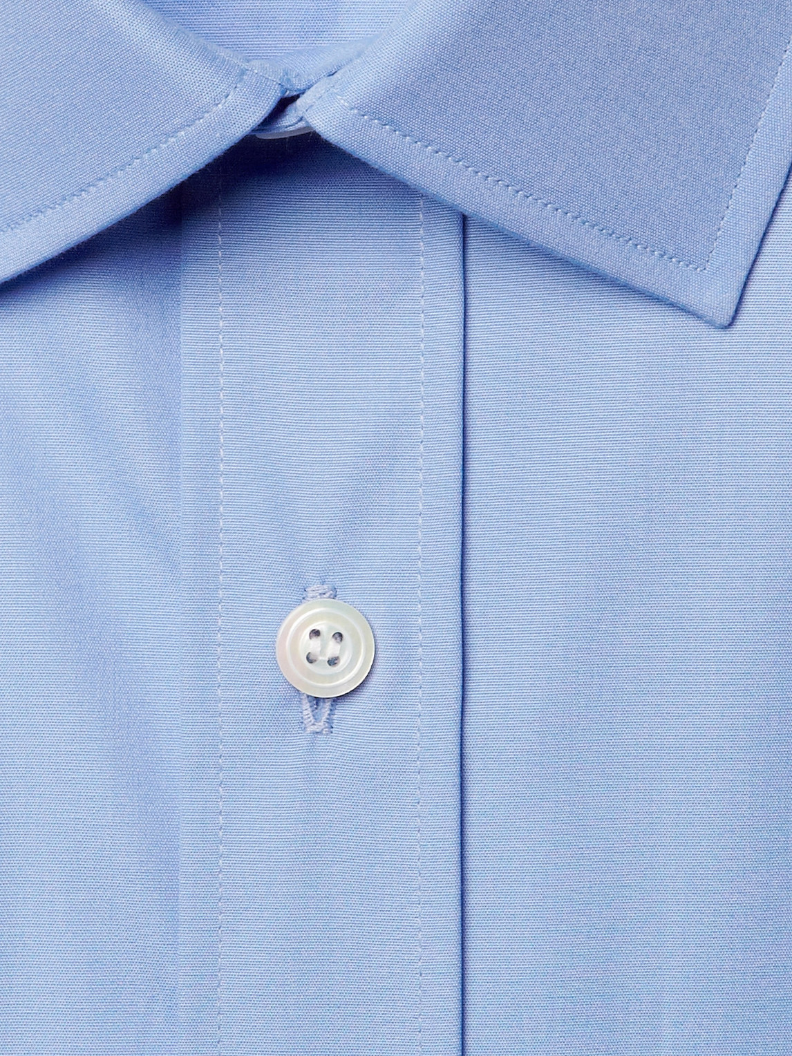 Shop Charvet Blue Cotton Shirt