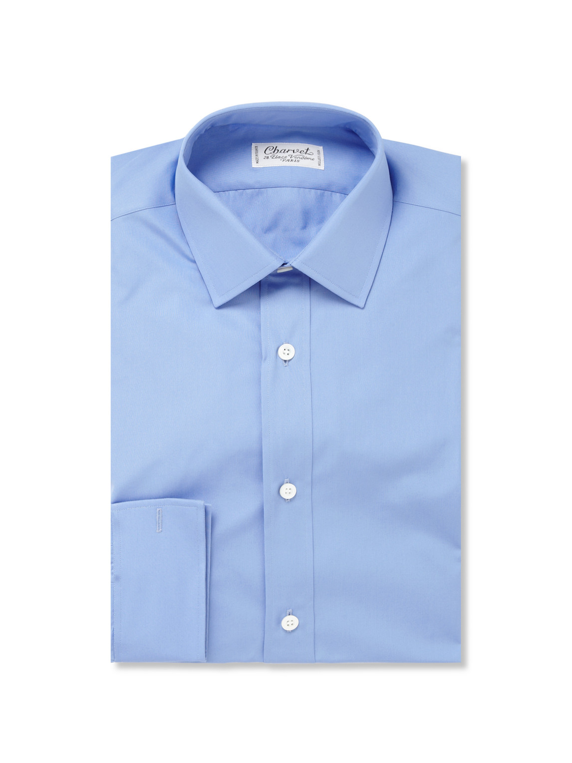 CHARVET BLUE COTTON SHIRT