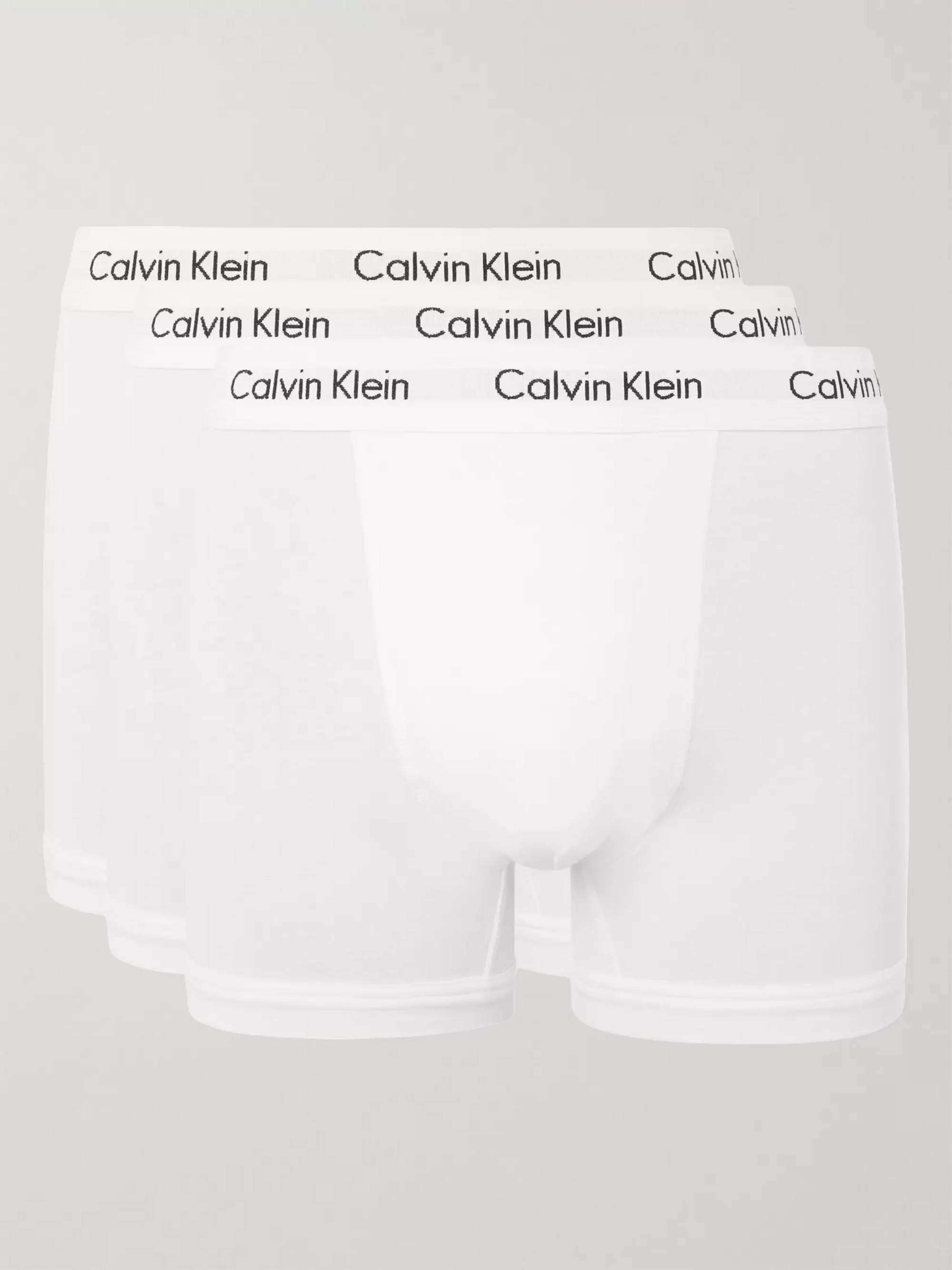 CALVIN KLEIN UNDERWEAR Three-Pack Stretch-Cotton Boxer Briefs | MR PORTER