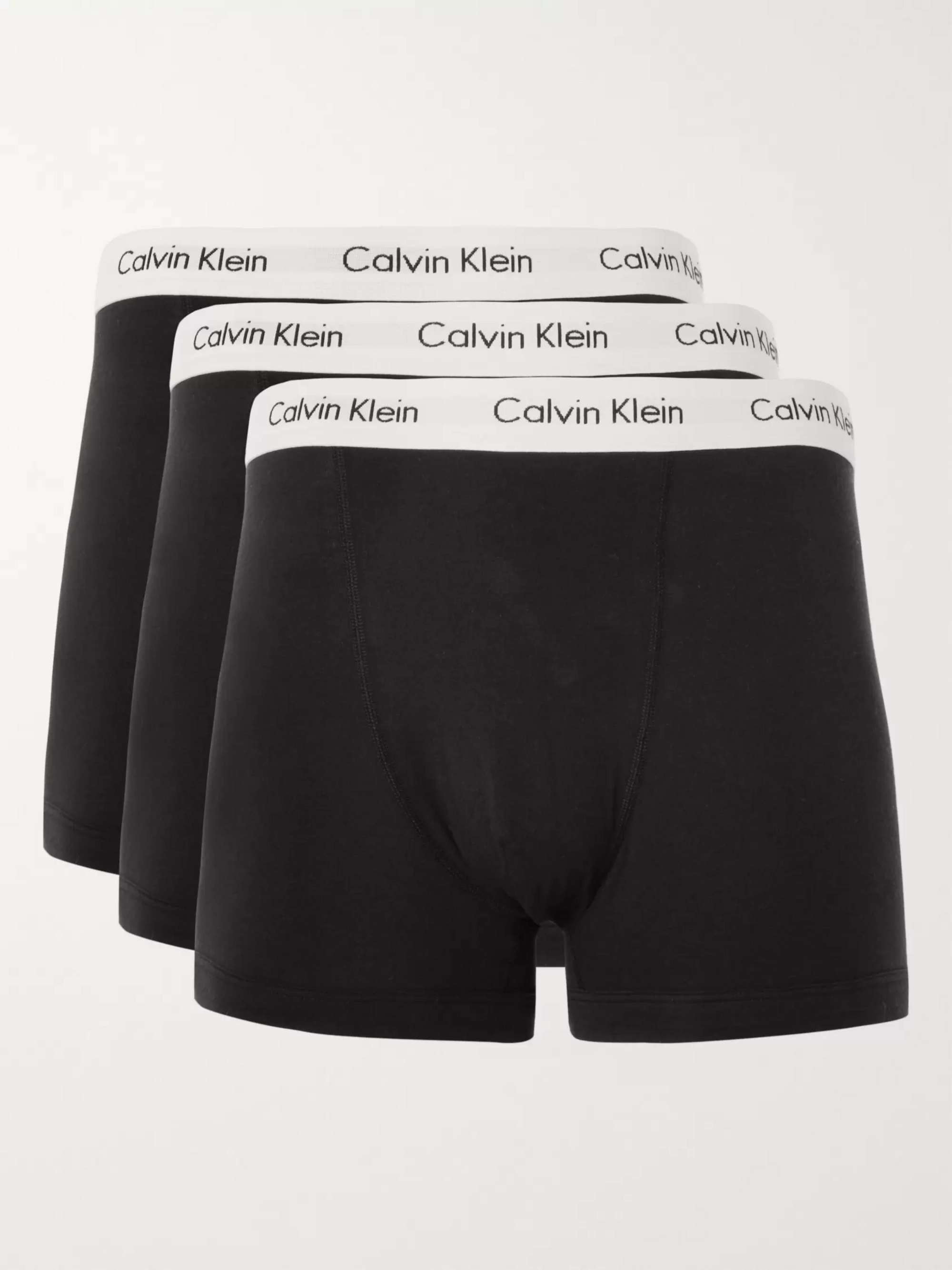 CALVIN KLEIN UNDERWEAR Three-Pack Stretch-Cotton Boxer Briefs | MR PORTER