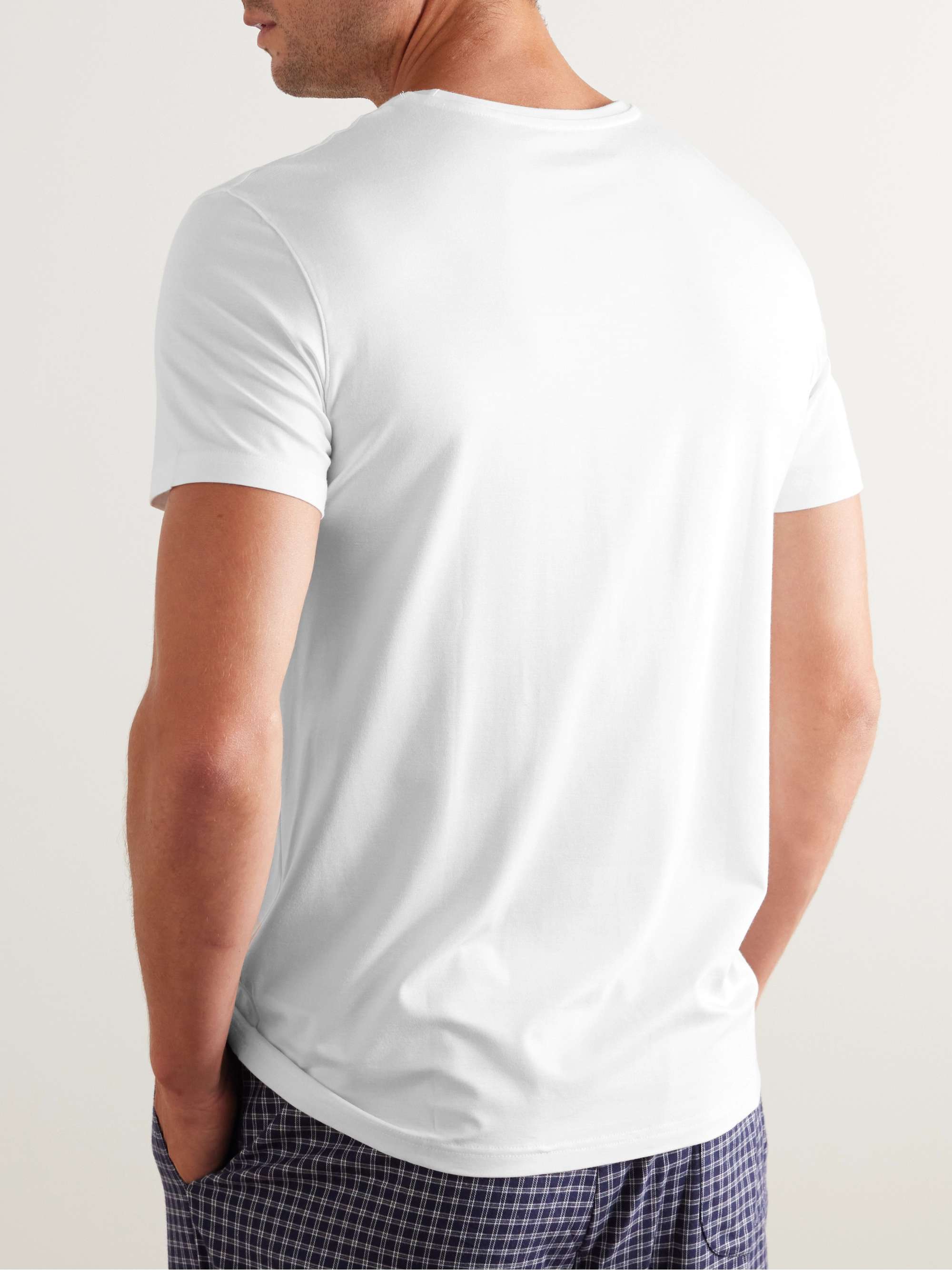 DEREK ROSE Basel Stretch Micro Modal Jersey T-Shirt