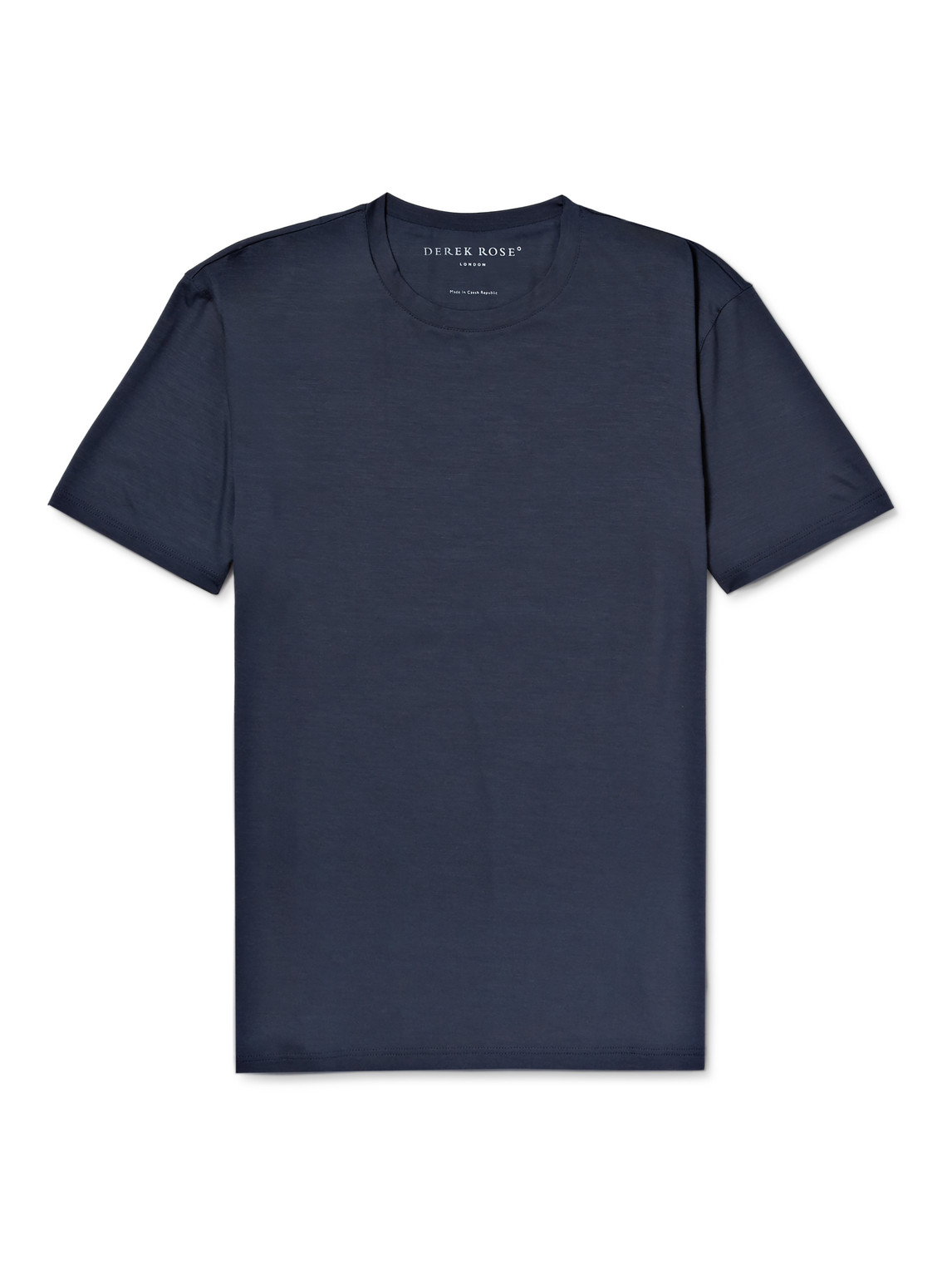 Derek Rose Basel Stretch Micro Modal Jersey T-shirt In Blue