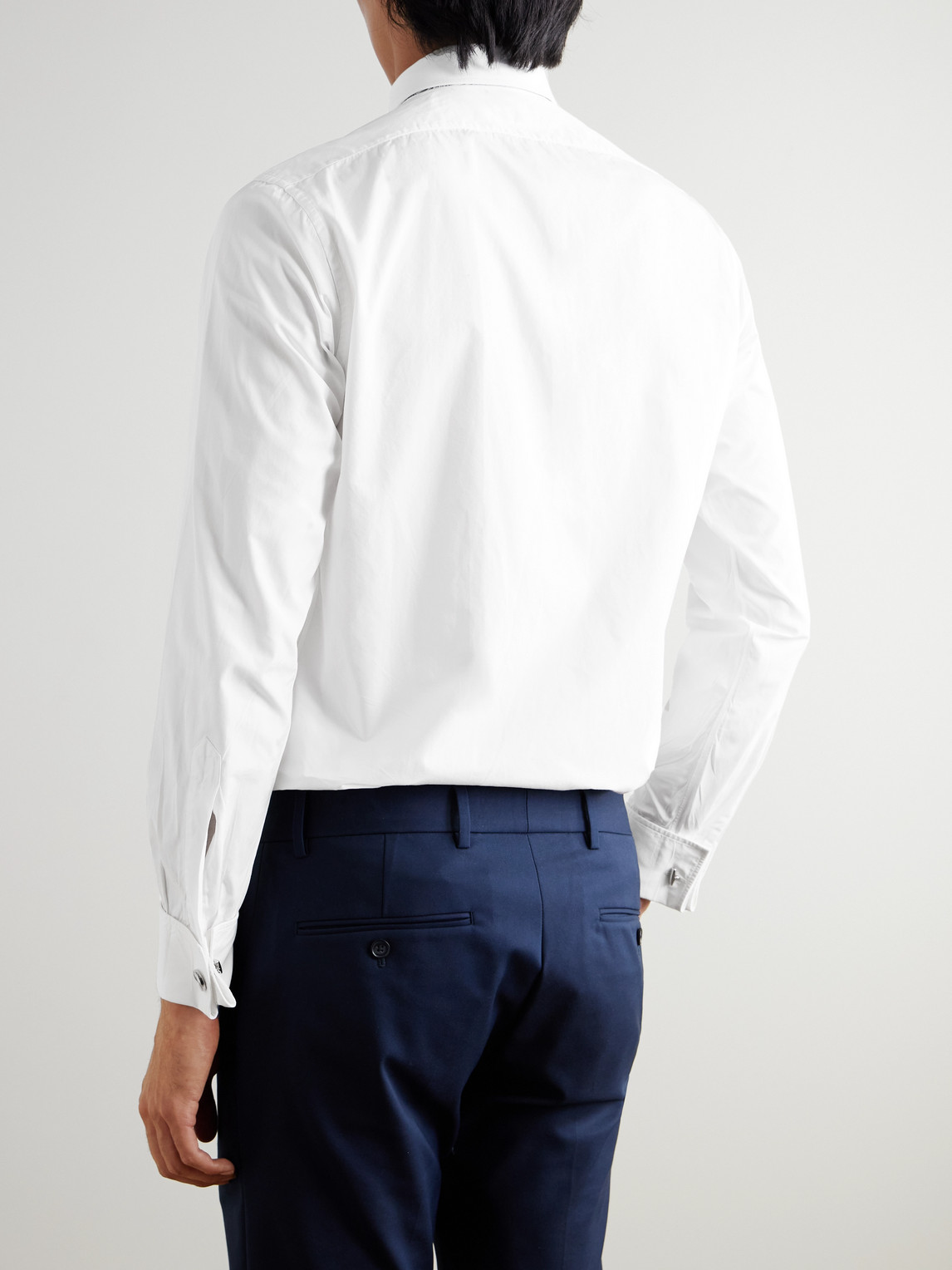 Shop Charvet White Double-cuff Cotton Shirt