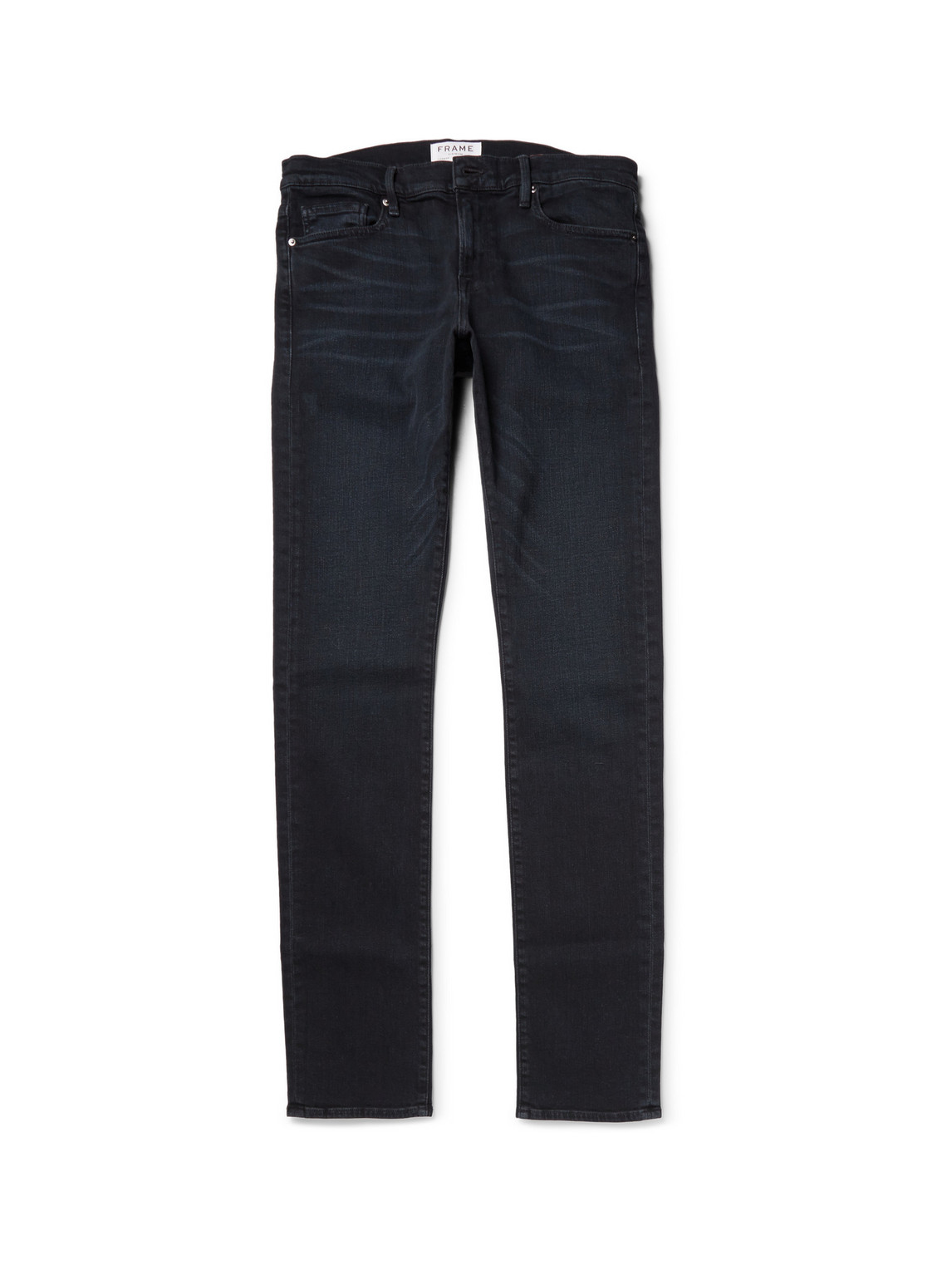Frame L'homme Slim-fit Dry Denim Jeans In Blue