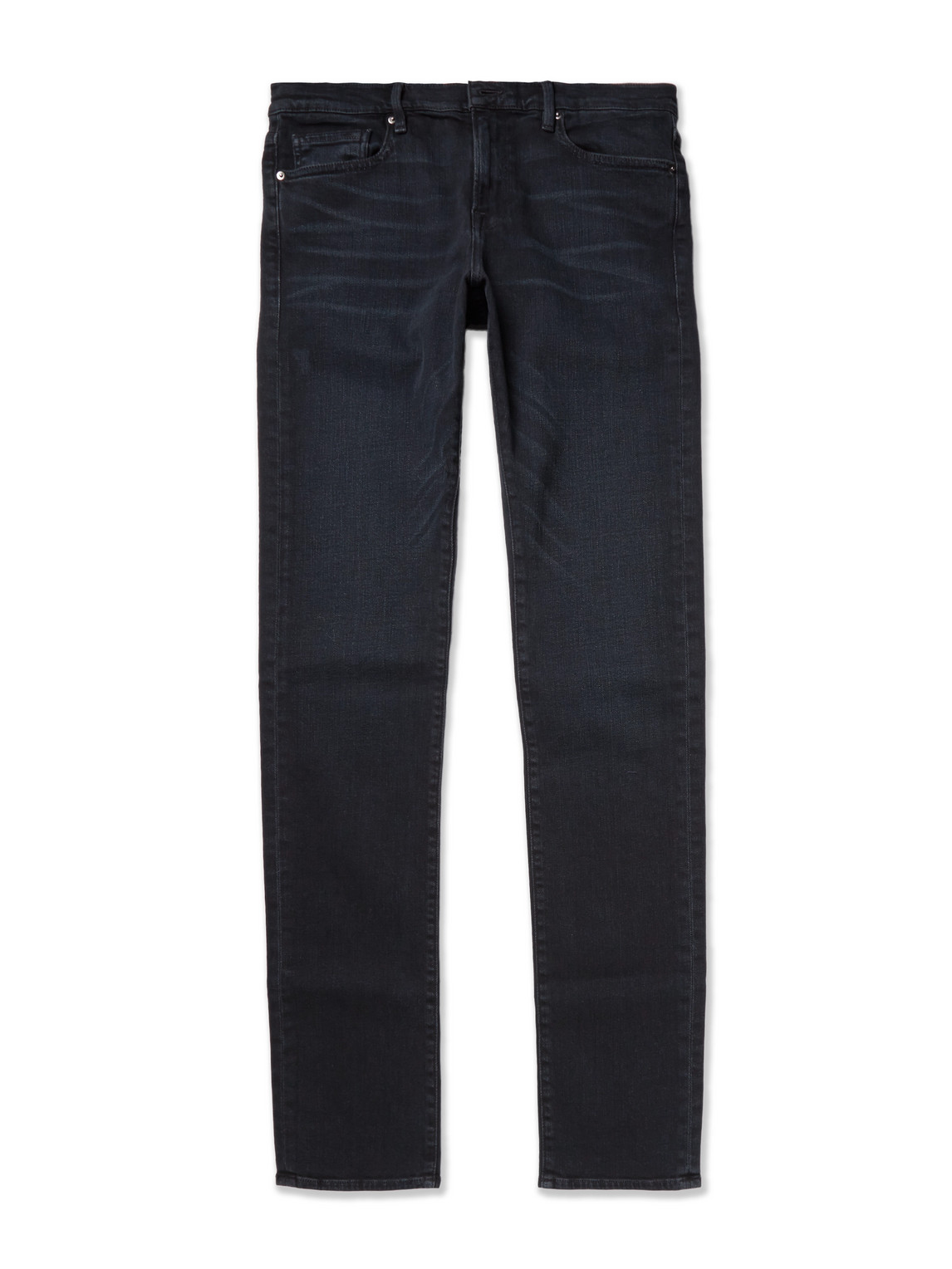 Frame L'homme Slim-fit Dry Denim Jeans In Blue