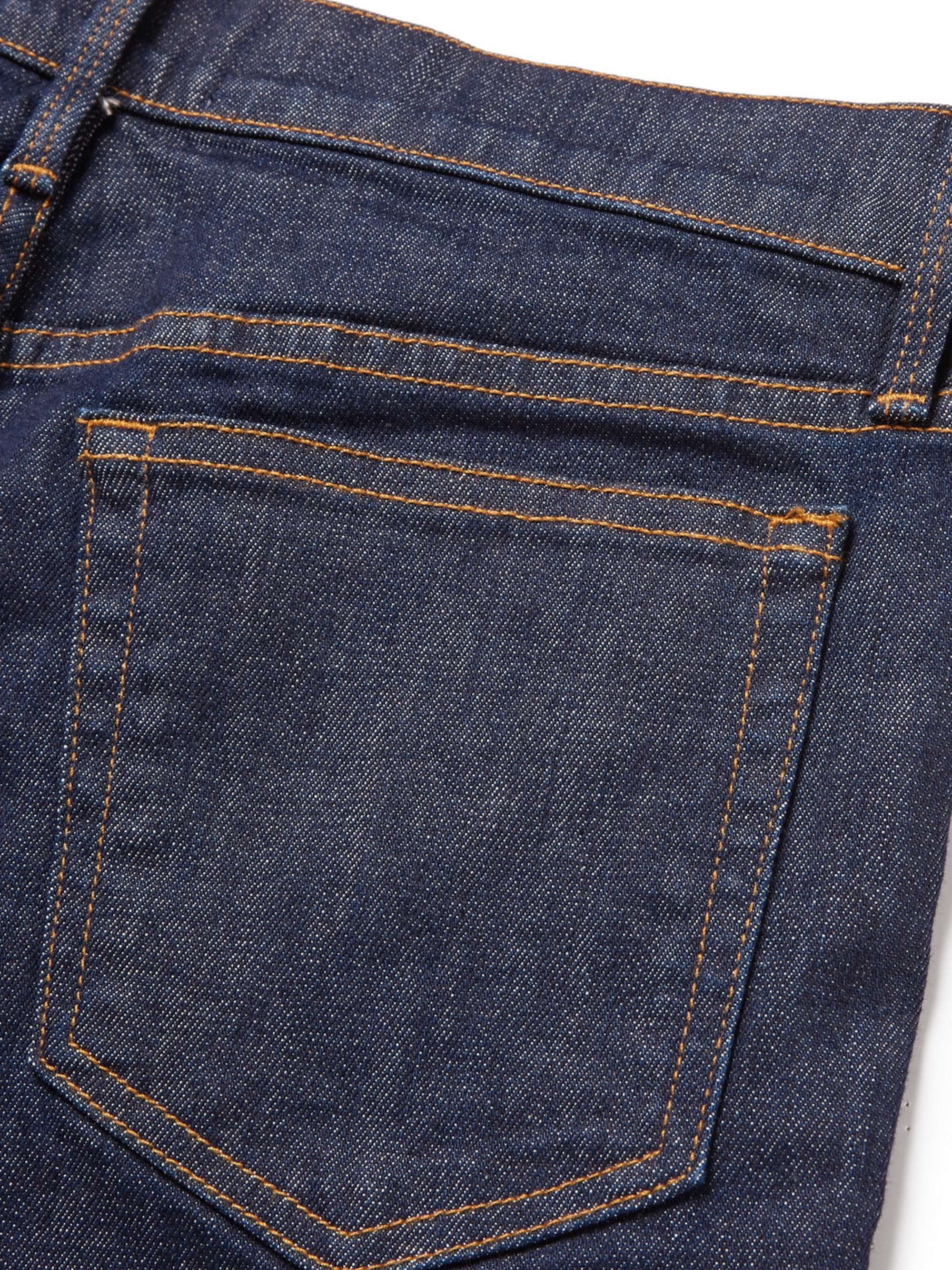 FRAME L'Homme Slim-Fit Dry Denim Jeans