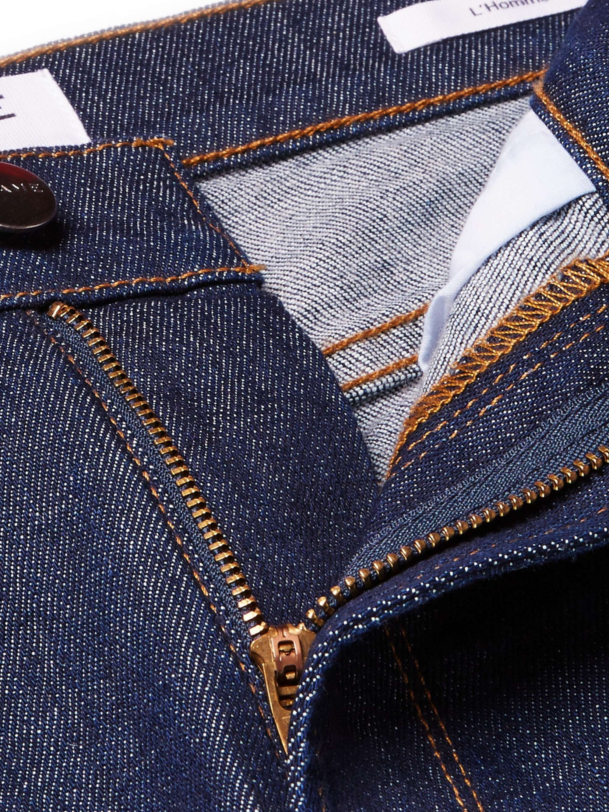 FRAME L'Homme Slim-Fit Dry Denim Jeans