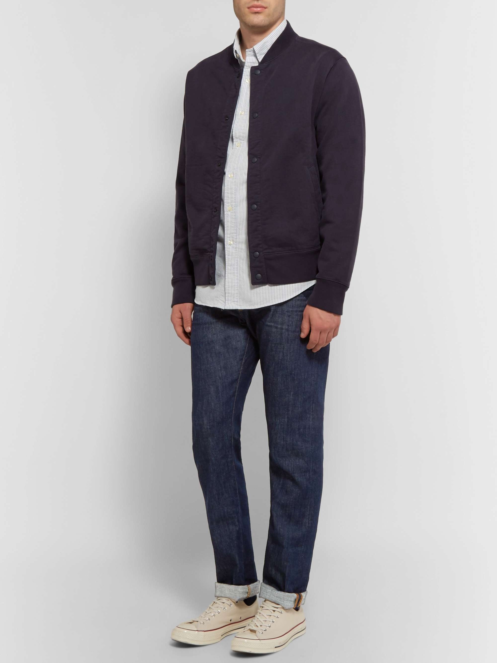 FRAME L'Homme Slim-Fit Dry Denim Jeans