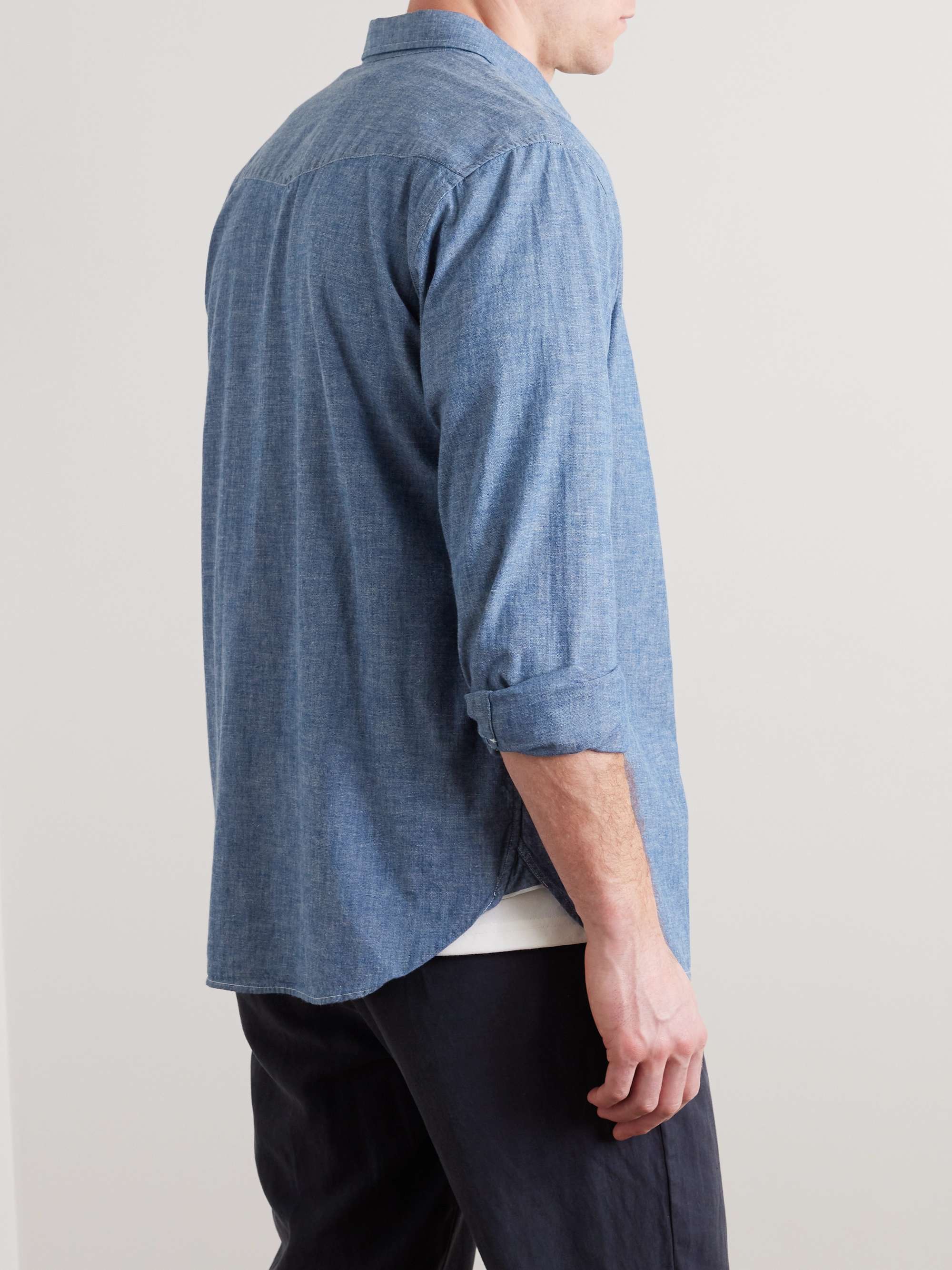 OFFICINE GÉNÉRALE Cotton-Chambray Shirt