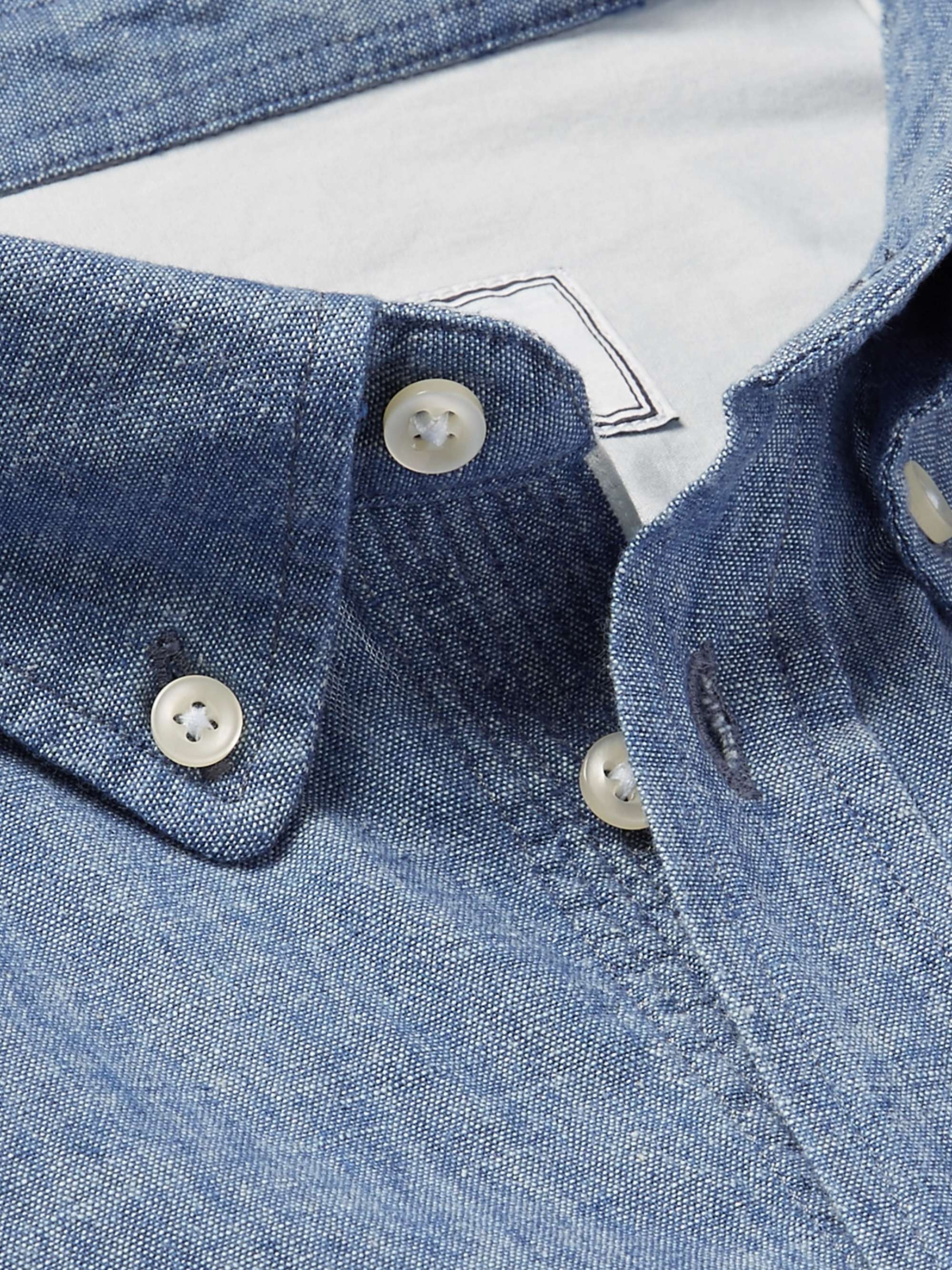 OFFICINE GÉNÉRALE Cotton-Chambray Shirt