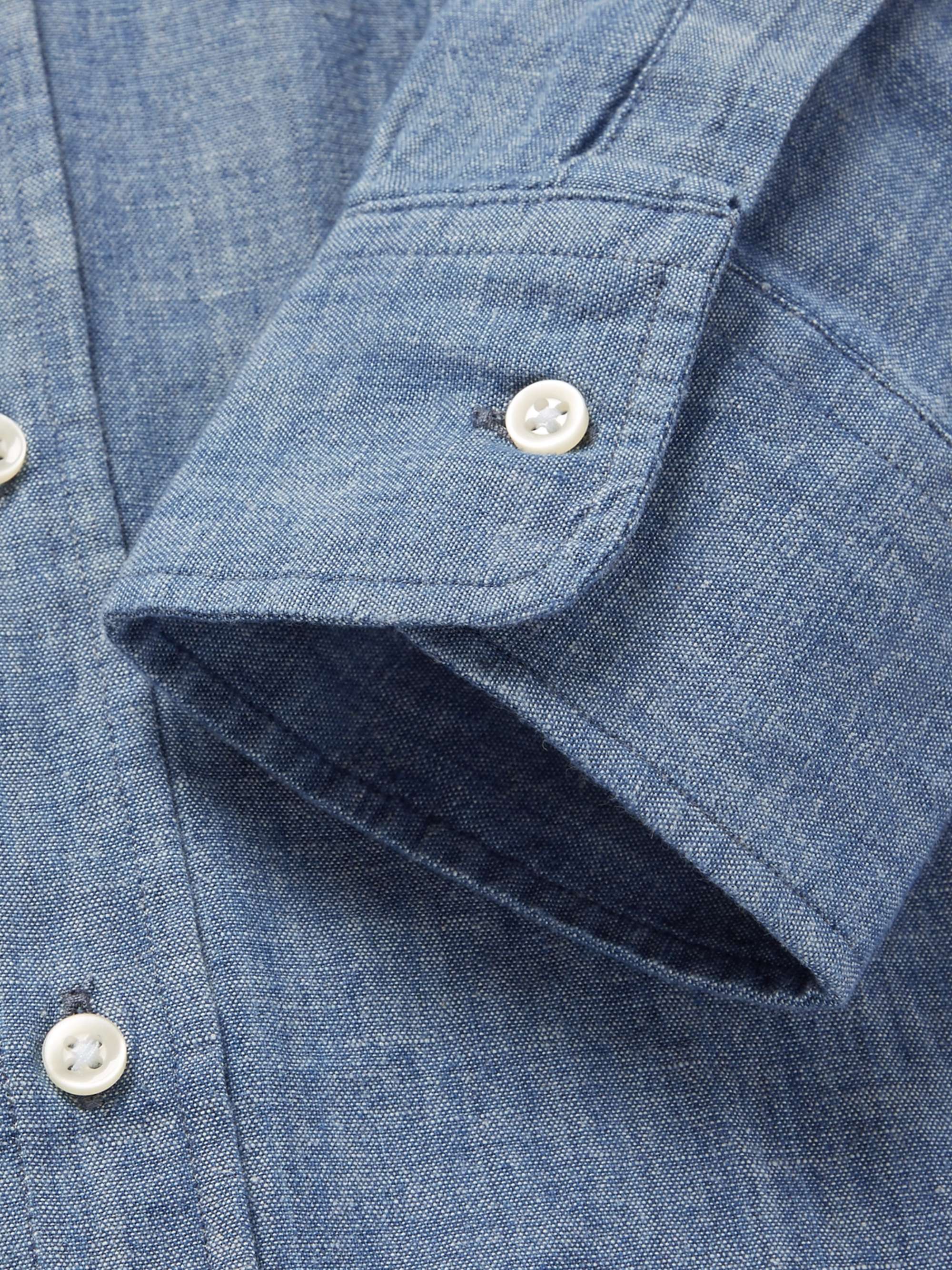 OFFICINE GÉNÉRALE Cotton-Chambray Shirt