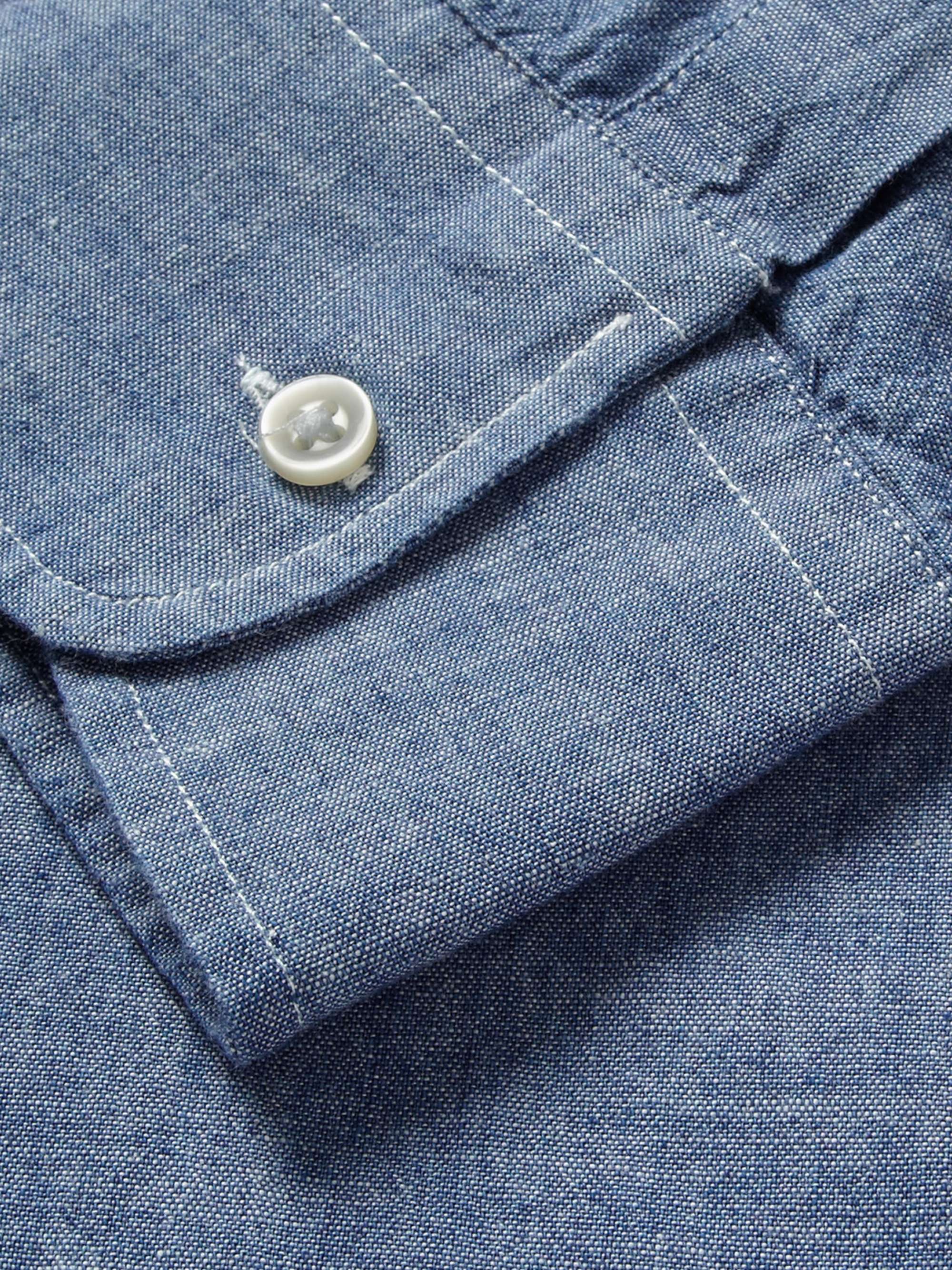 OFFICINE GÉNÉRALE Cotton-Chambray Shirt