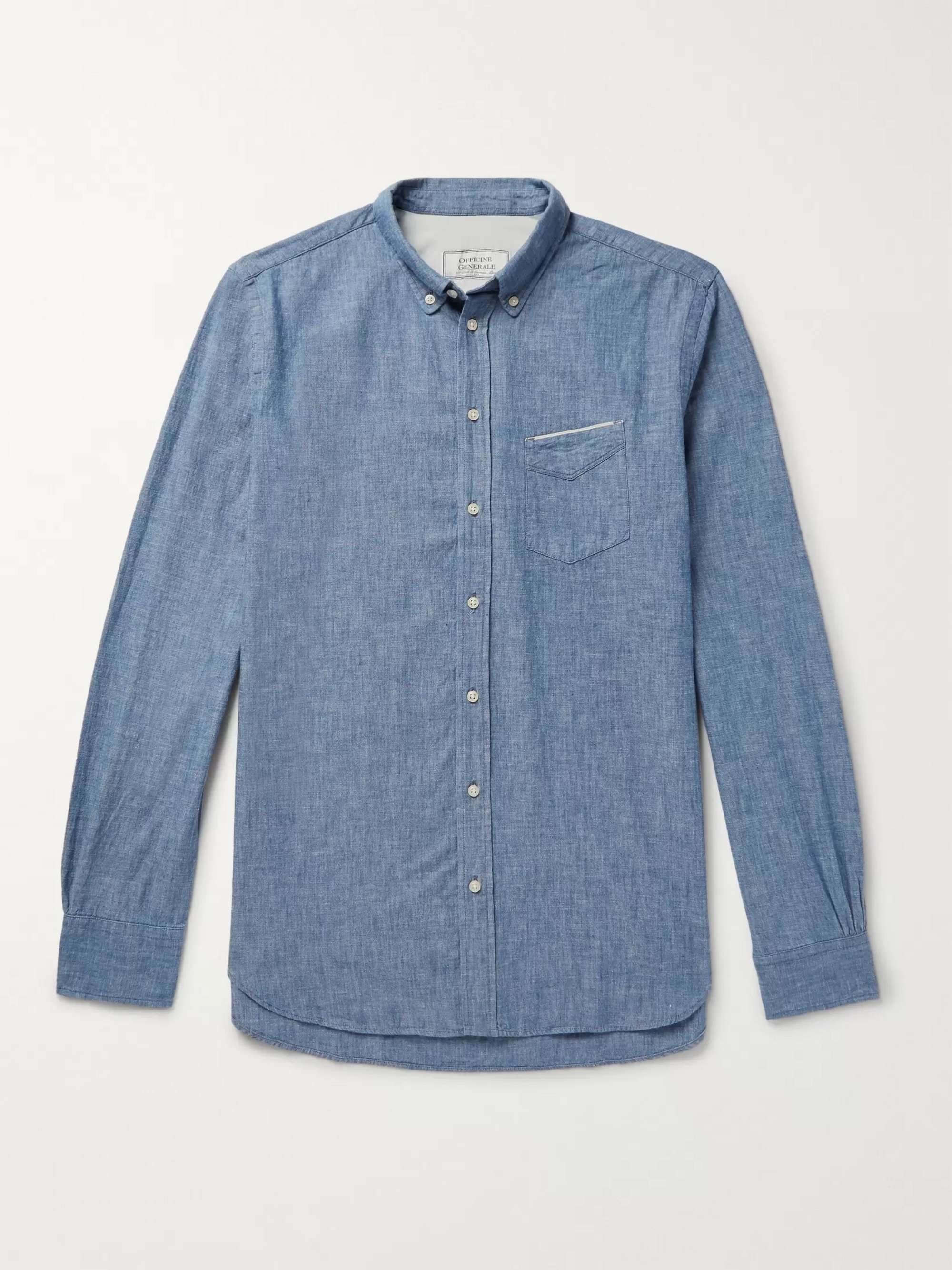 OFFICINE G N RALE Cotton Chambray Shirt for Men MR PORTER
