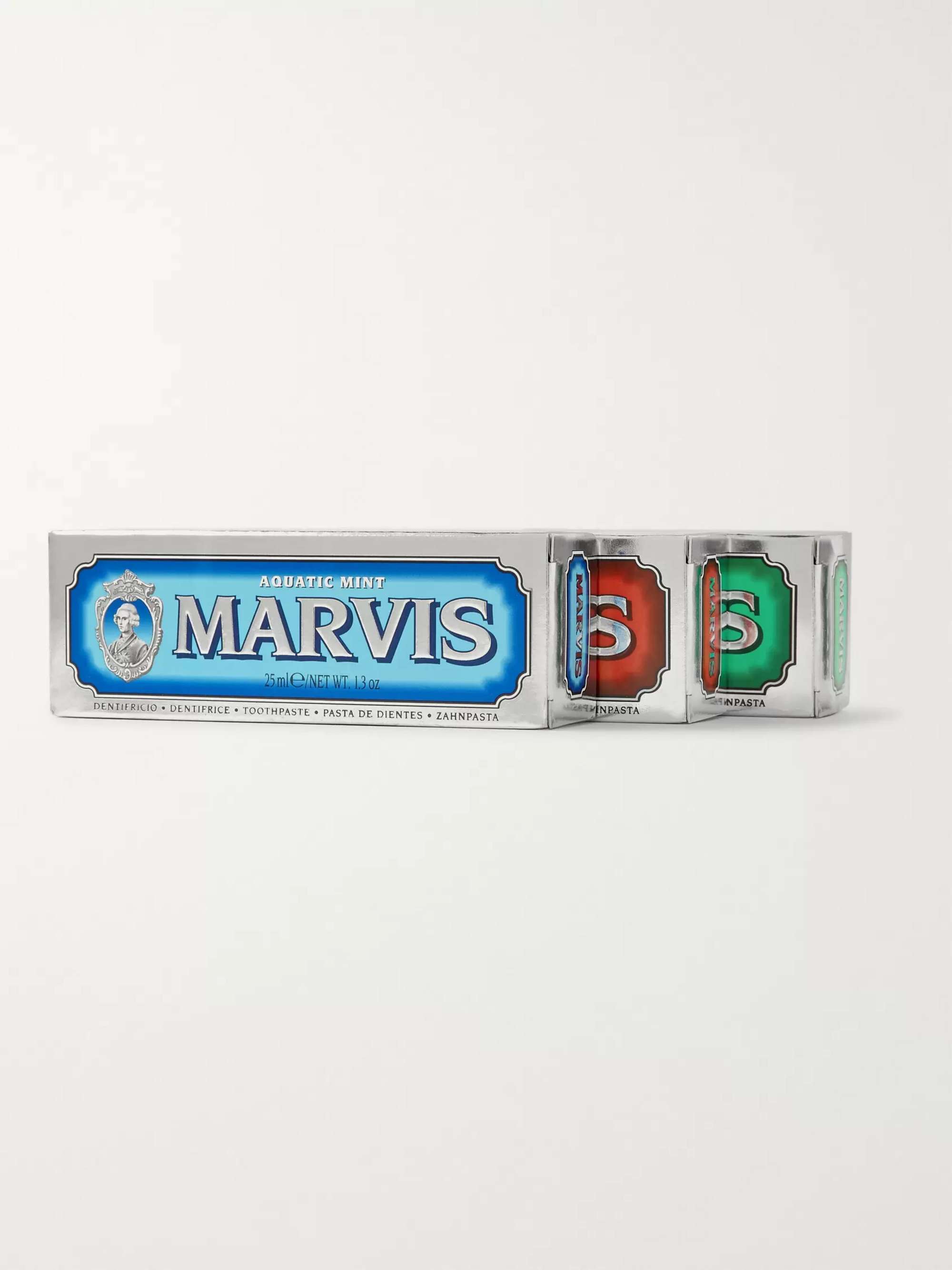 MARVIS Classic Strong Mint, Aquatic Mint and Cinnamint Toothpaste, 3 x 25ml