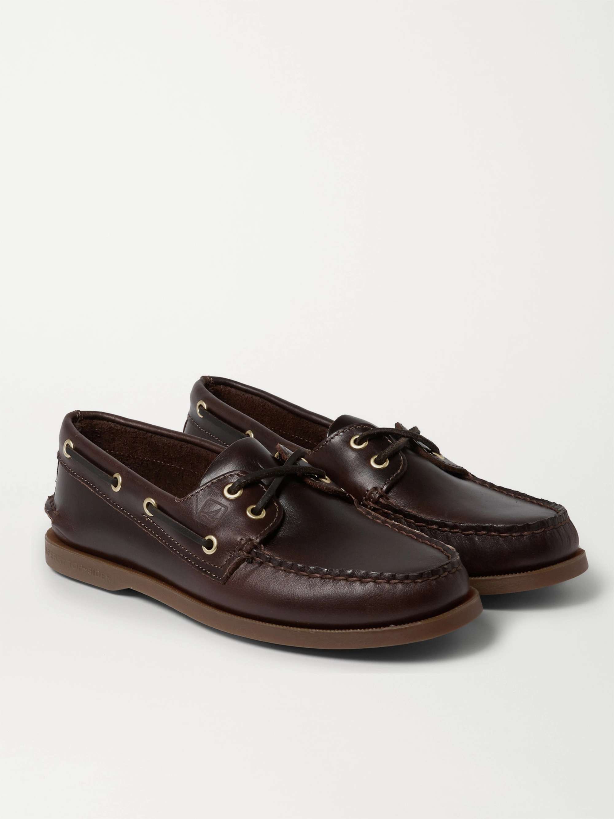 SPERRY Authentic Original Burnished-Leather Boat Shoes for Men | MR PORTER