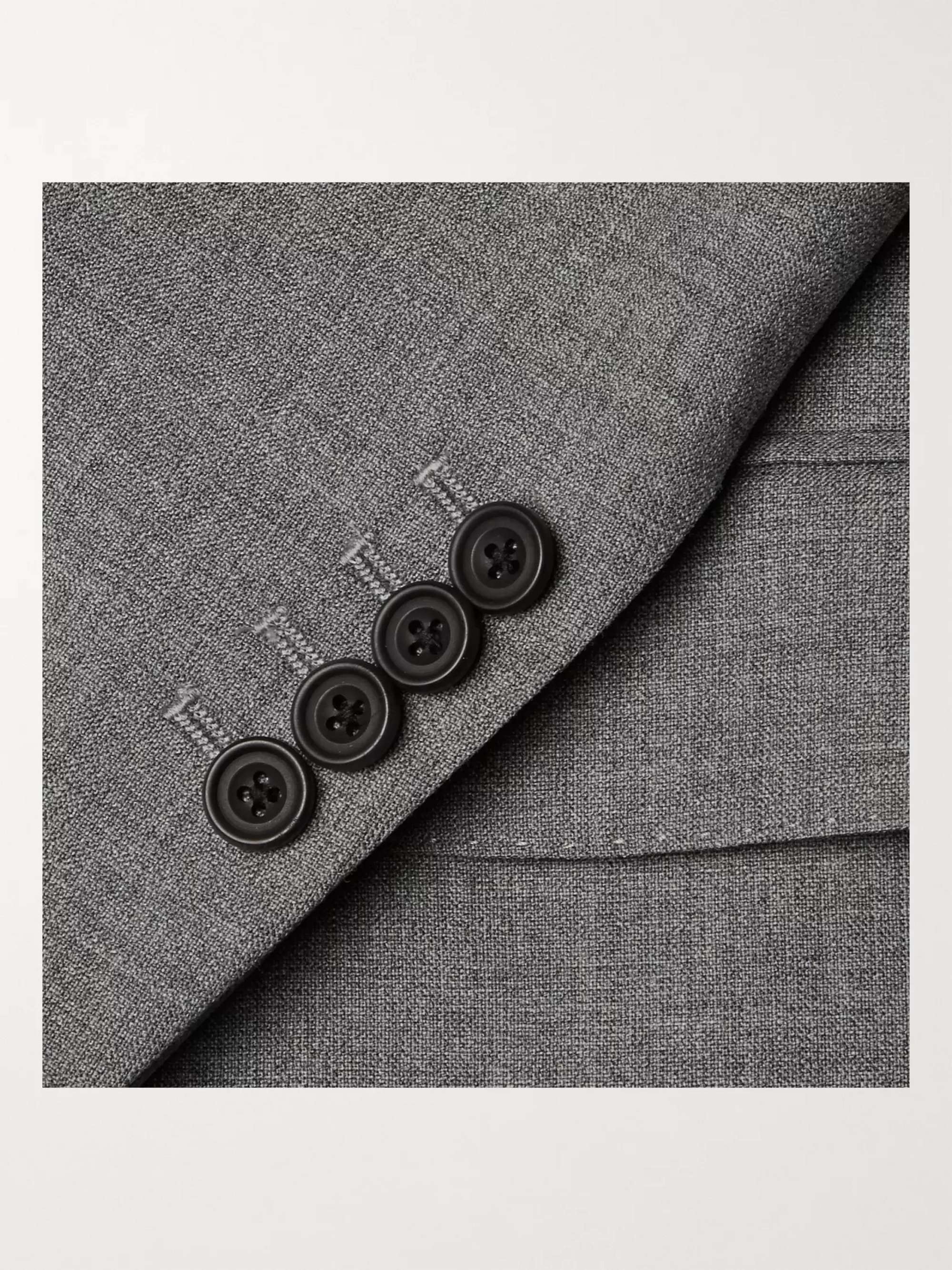 THOM SWEENEY Grey Weighouse Slim-Fit Wool Suit