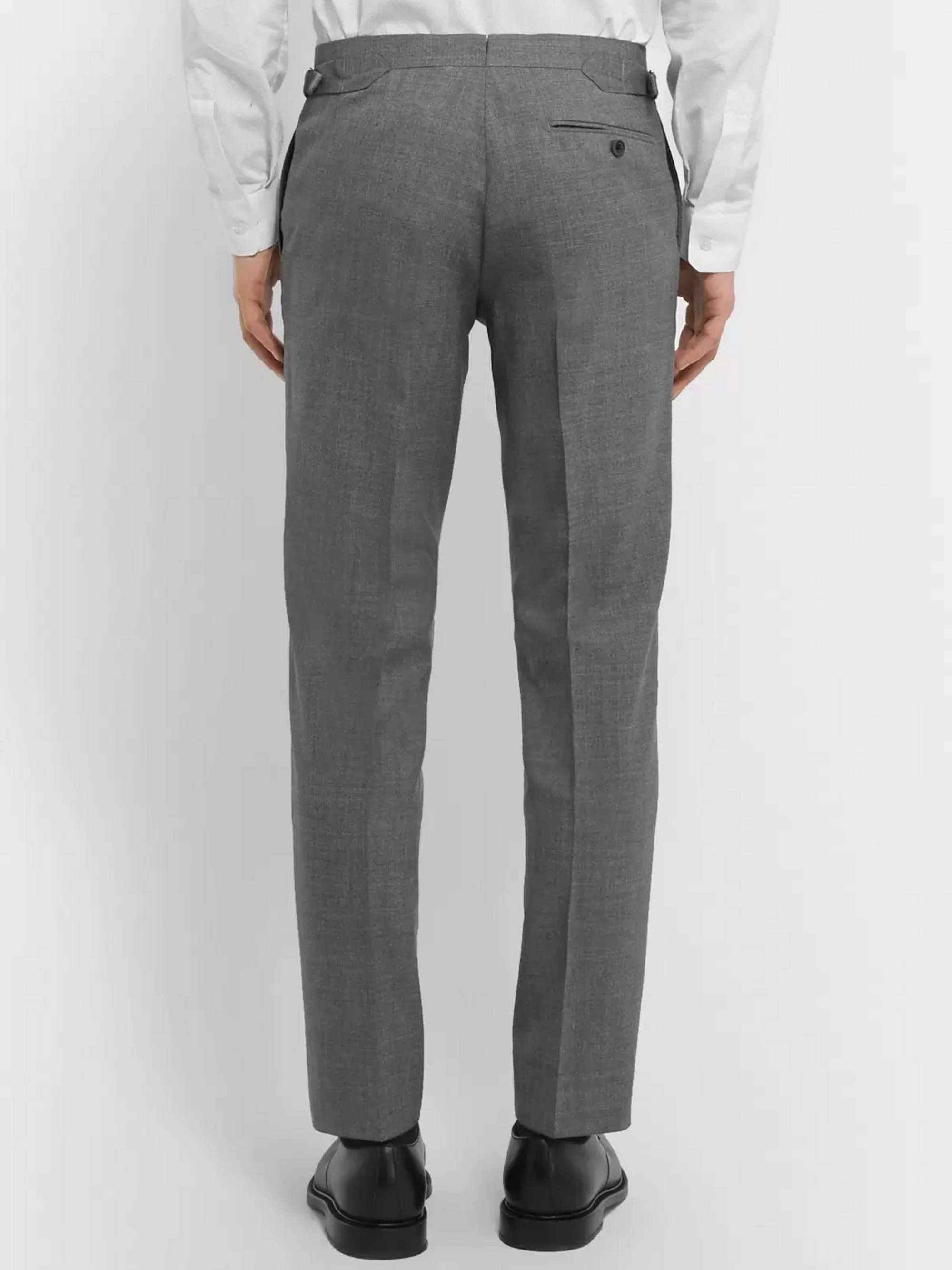 THOM SWEENEY Grey Weighouse Slim-Fit Wool Suit