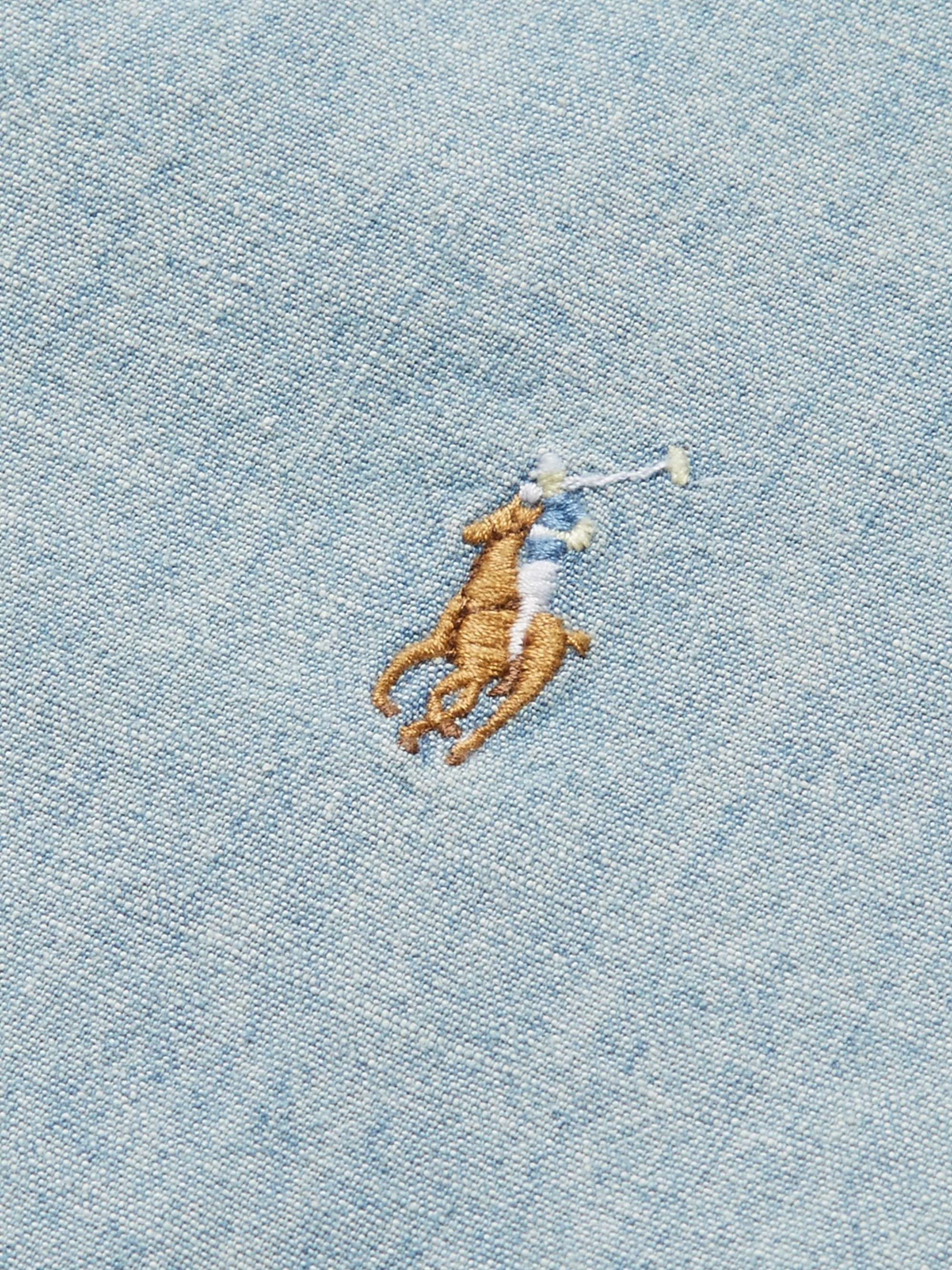 POLO RALPH LAUREN Slim-Fit Washed Cotton-Chambray Shirt