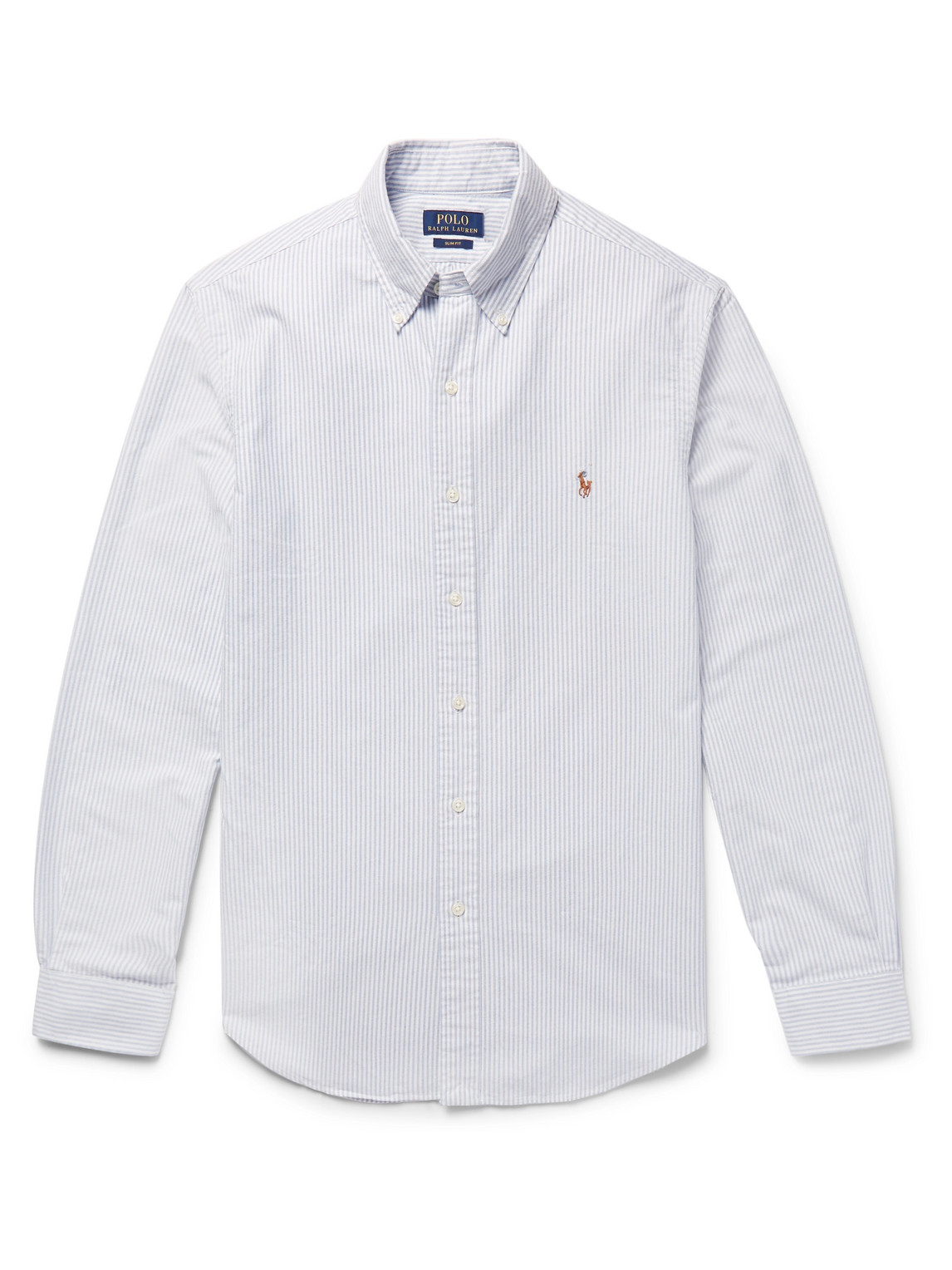 Polo Ralph Lauren Slim Fit Cotton Oxford Shirt Men Blue XS for