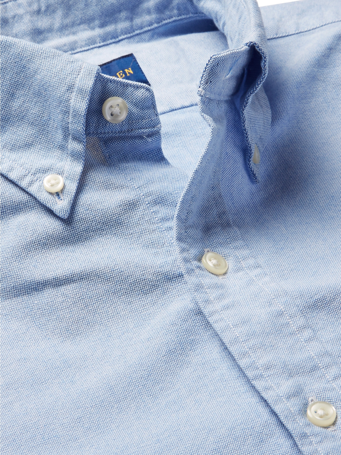 Shop Polo Ralph Lauren Slim-fit Cotton Oxford Shirt In Blue