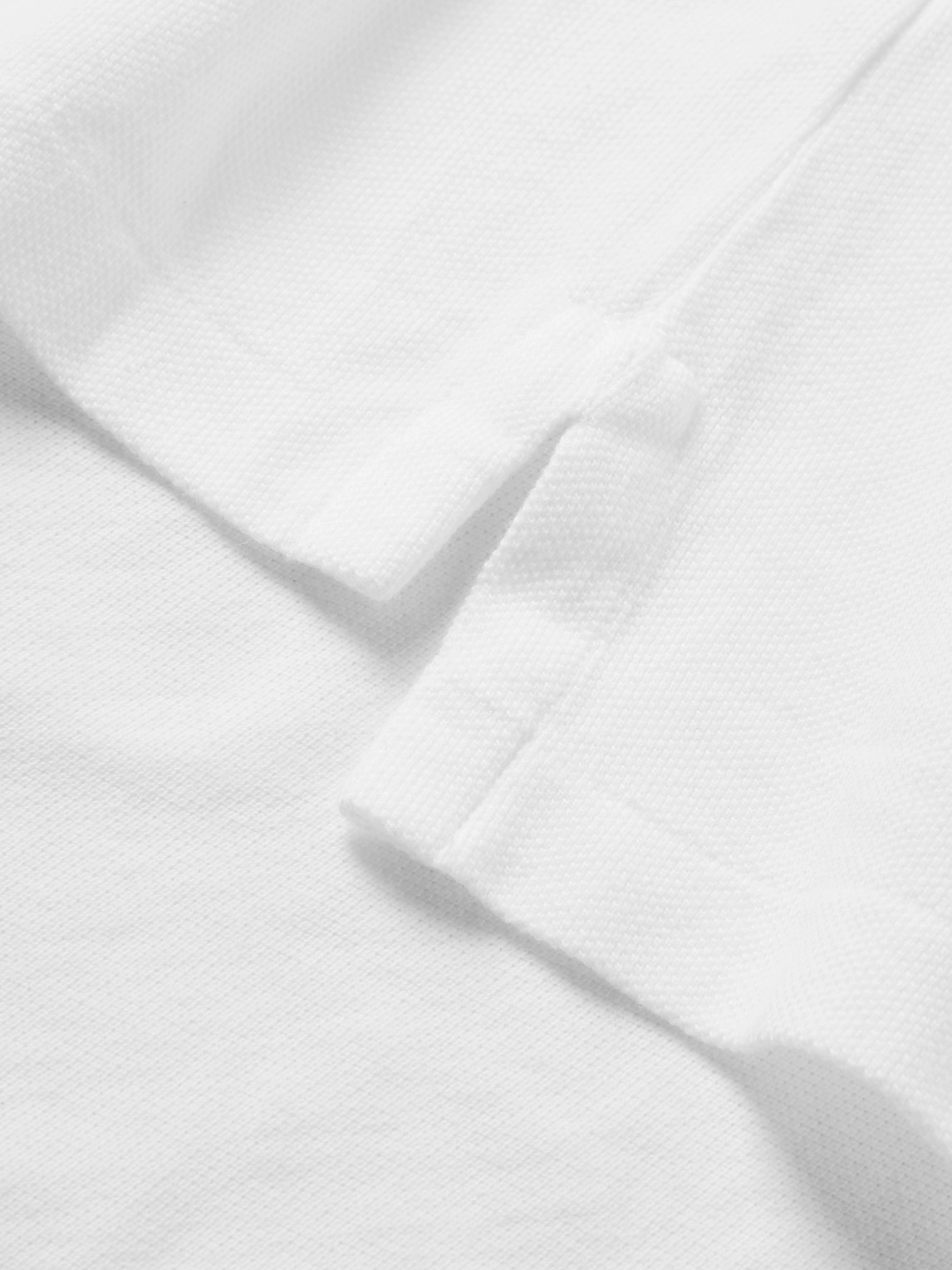 Shop Polo Ralph Lauren Slim-fit Cotton-piqué Polo Shirt In White