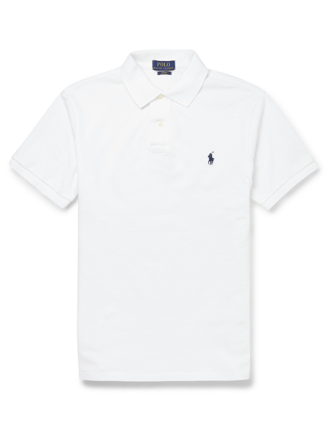 Polo Ralph Lauren Stretch-cotton Performance Tailored Polo Shirt In White
