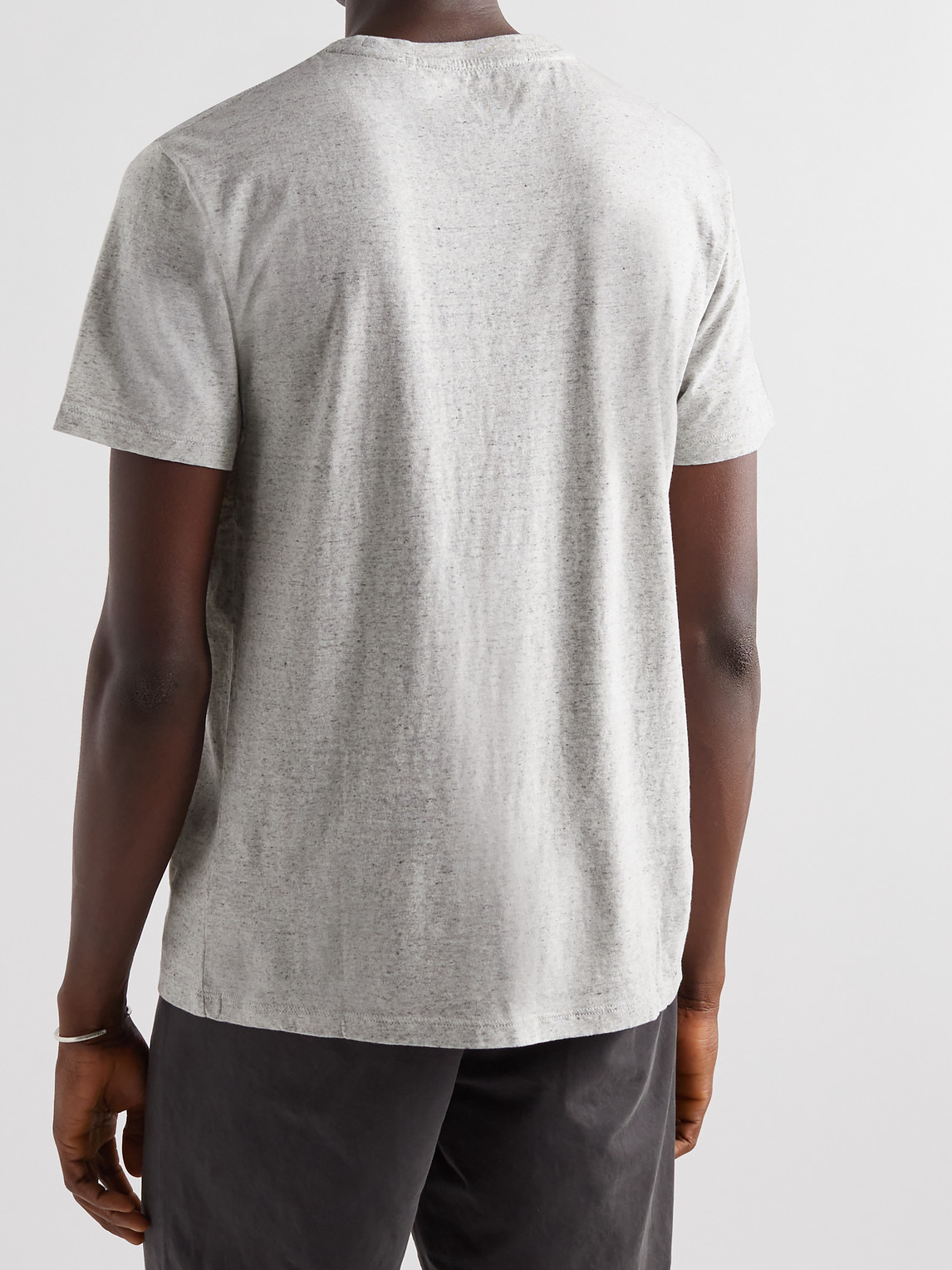 Shop Club Monaco Williams Cotton-jersey T-shirt In Gray