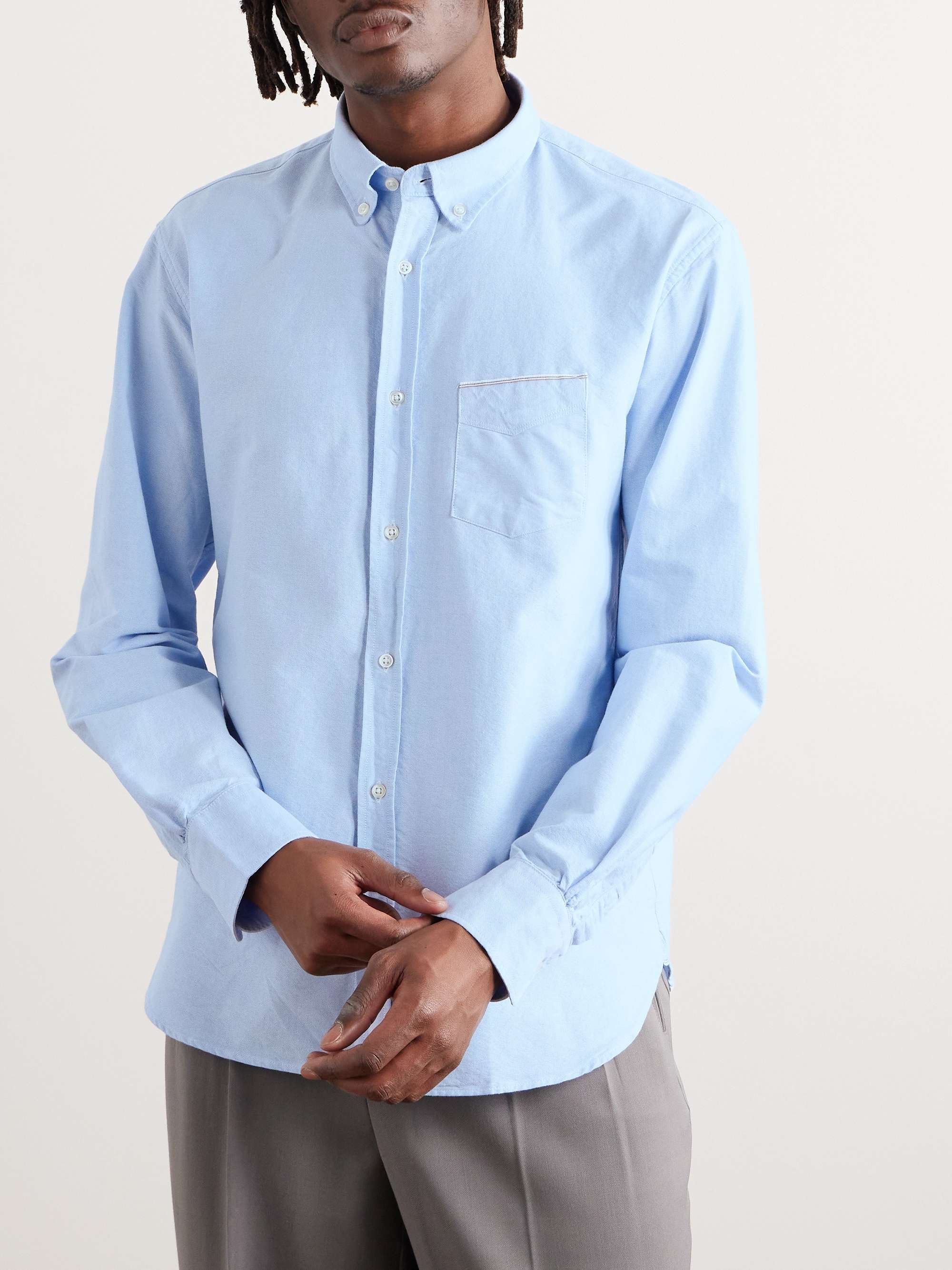 OFFICINE GÉNÉRALE Slim-Fit Cotton Oxford Shirt