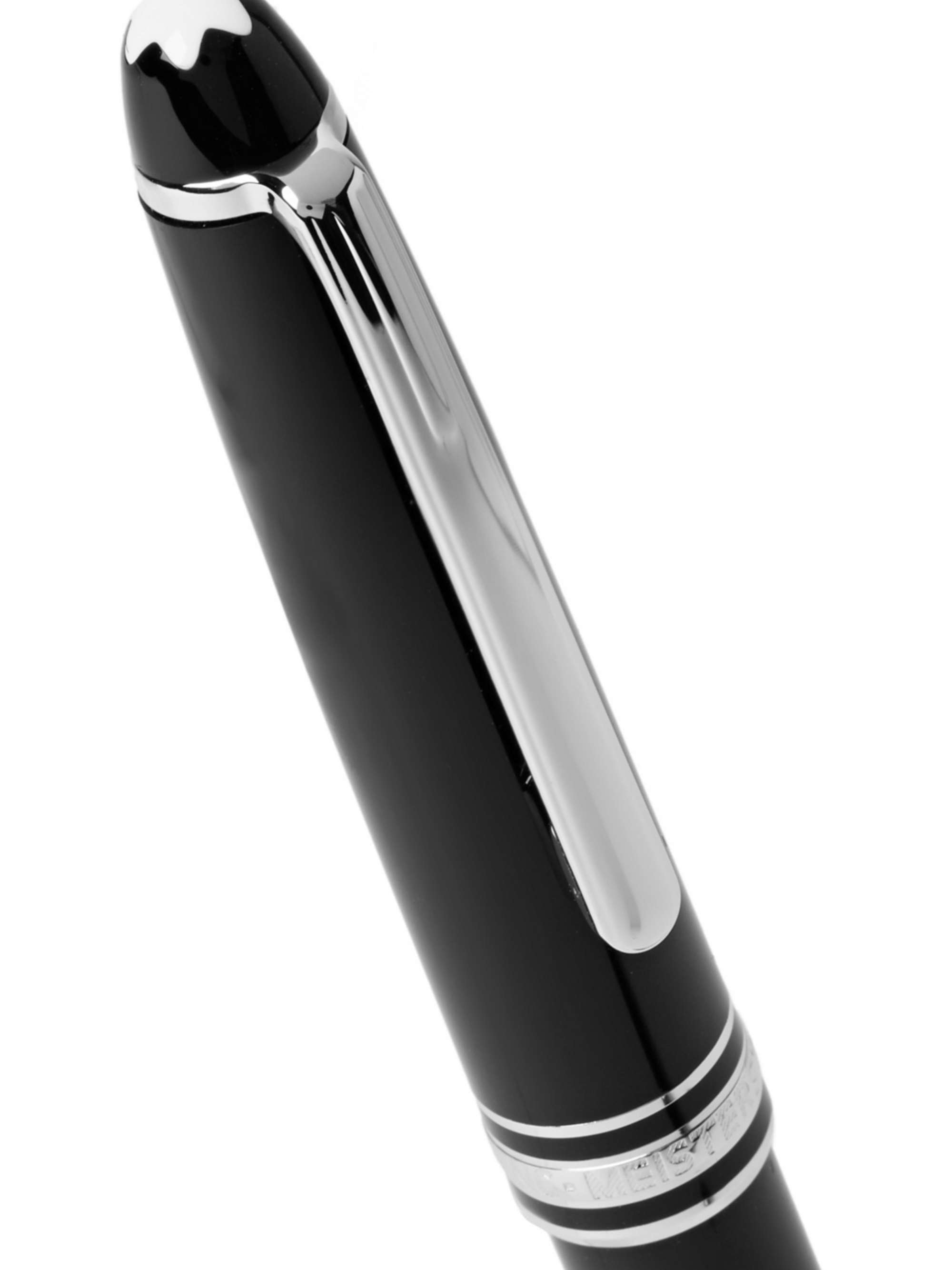 MONTBLANC Meisterstück Classique Resin and Platinum-Plated Ballpoint Pen