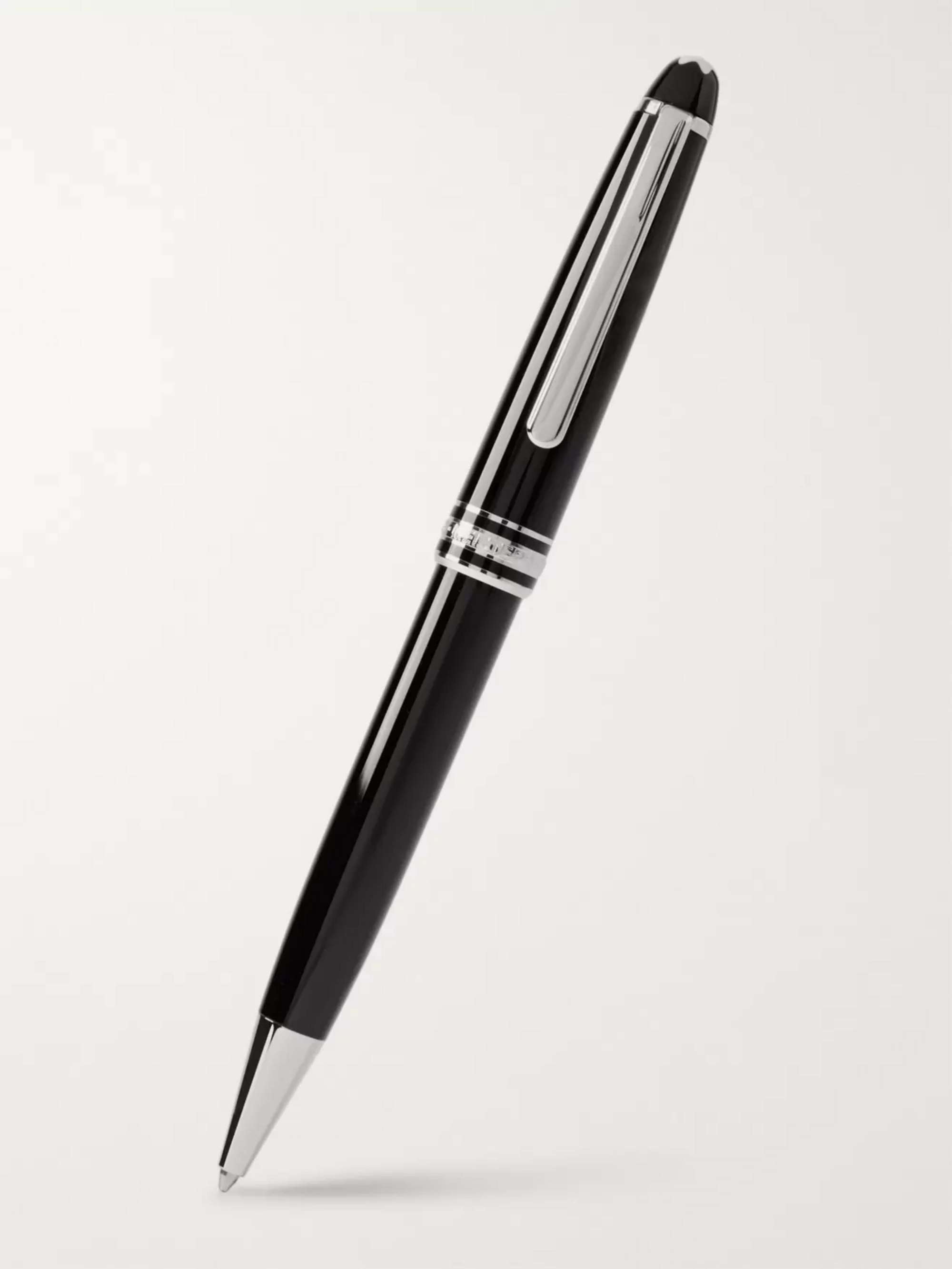 MONTBLANC Meisterstück Classique Resin and Platinum-Plated Ballpoint Pen