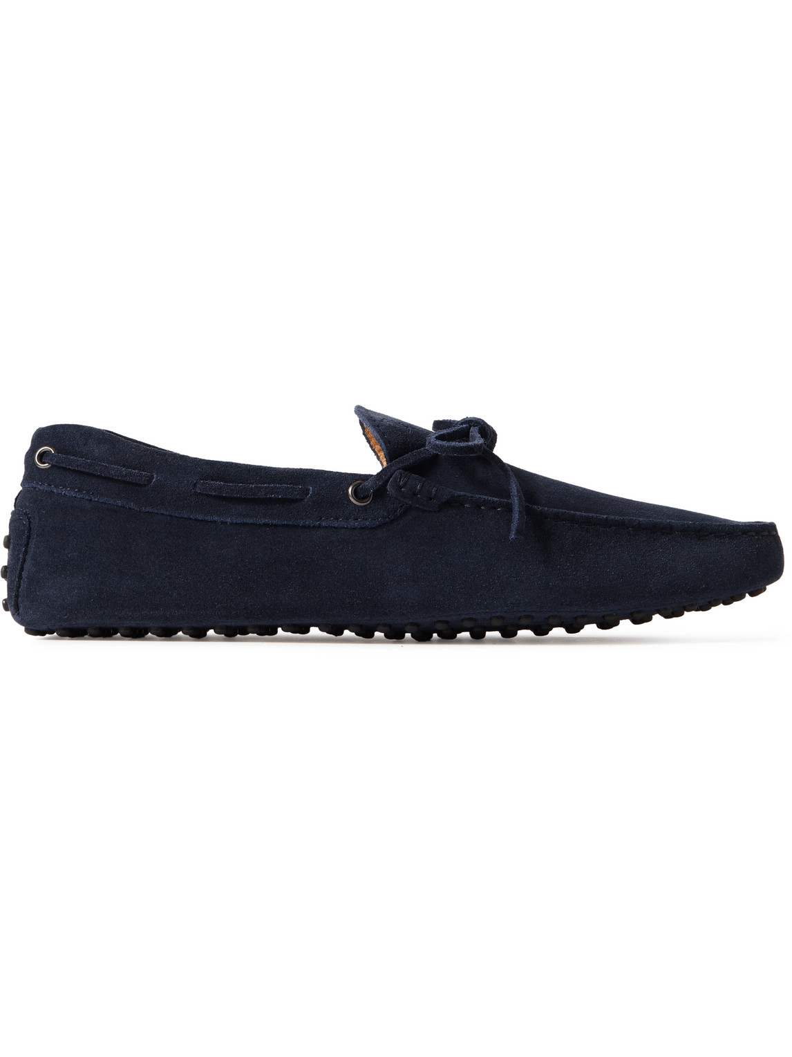 Tod's Gommino Suede Driving Shoes In Blue