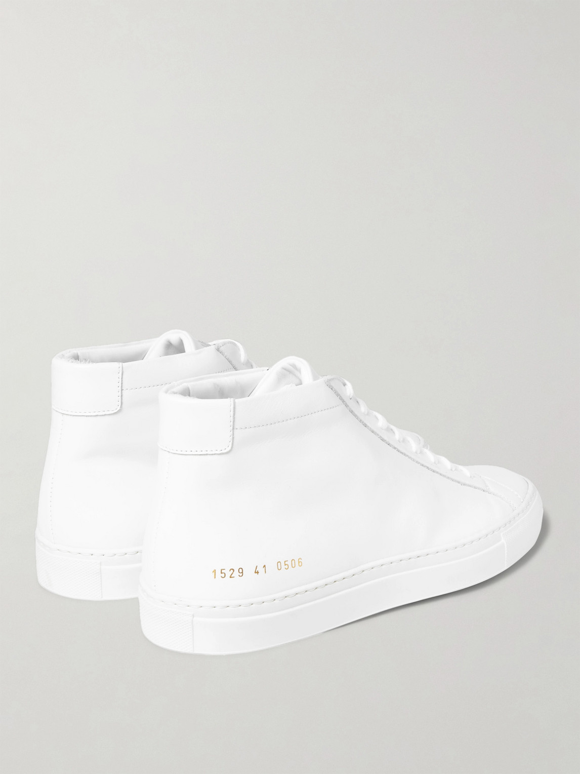 Shop Common Projects Original Achilles Leather High-top Sneakers In White