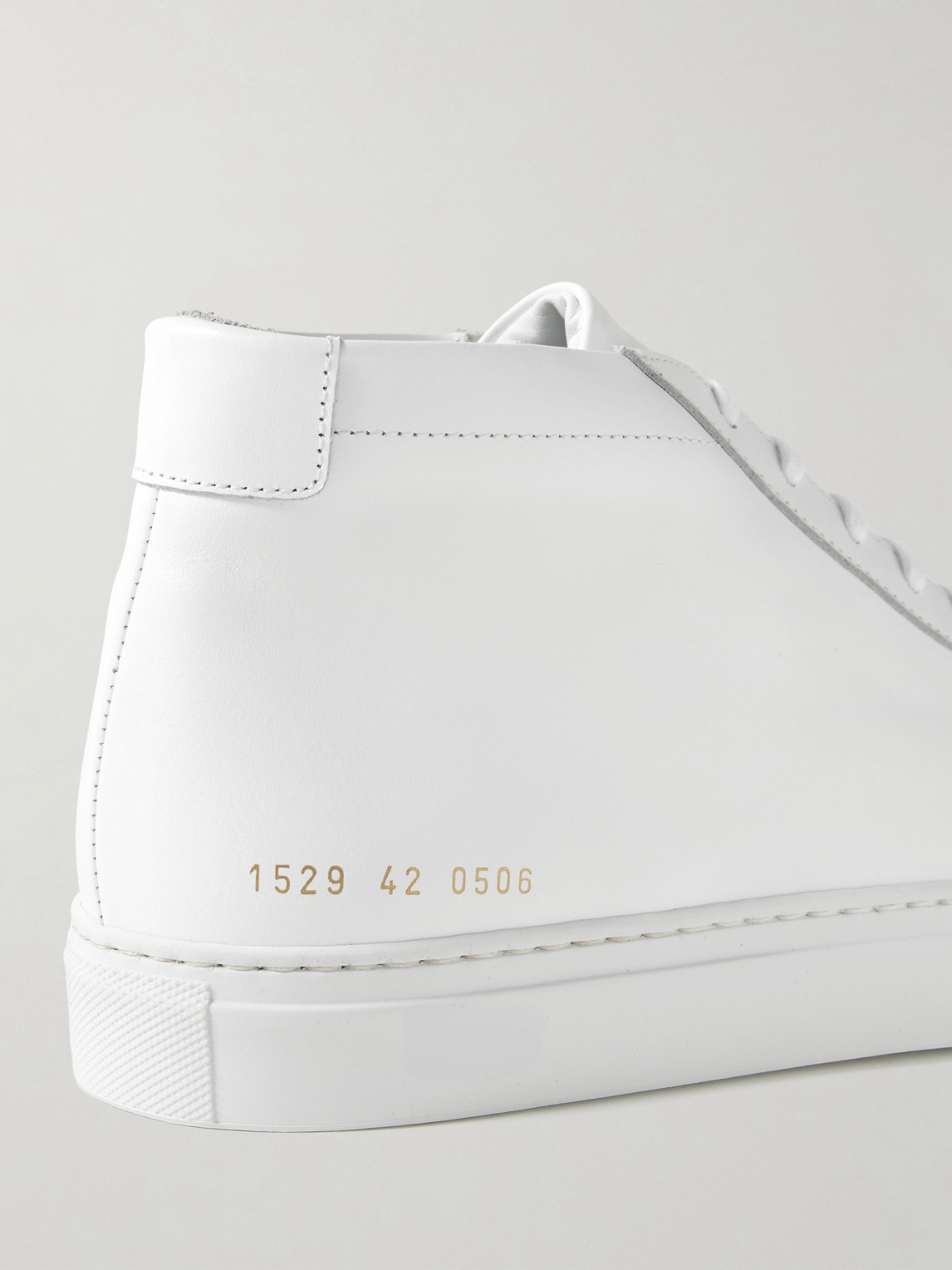 Shop Common Projects Original Achilles Leather High-top Sneakers In White