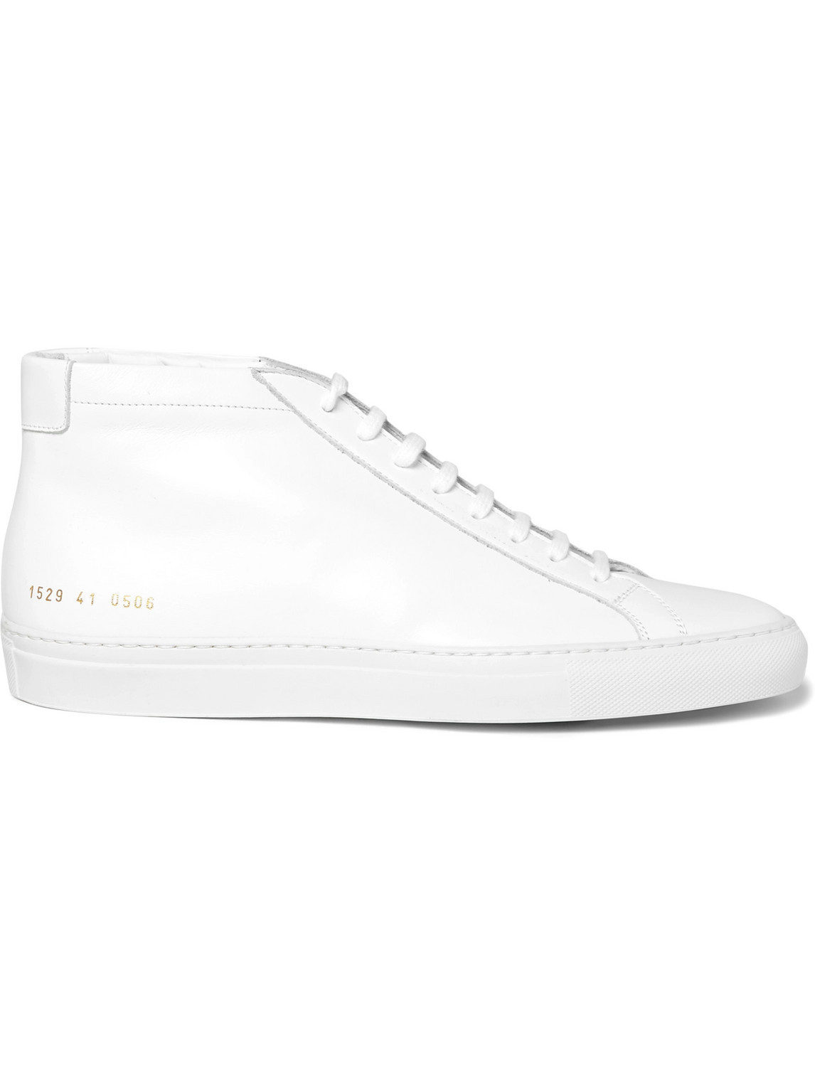 Shop Common Projects Original Achilles Leather High-top Sneakers In White