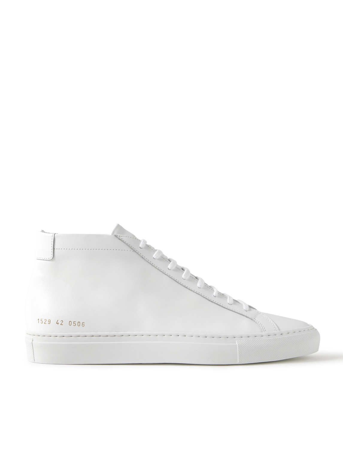 Shop Common Projects Original Achilles Leather High-top Sneakers In White