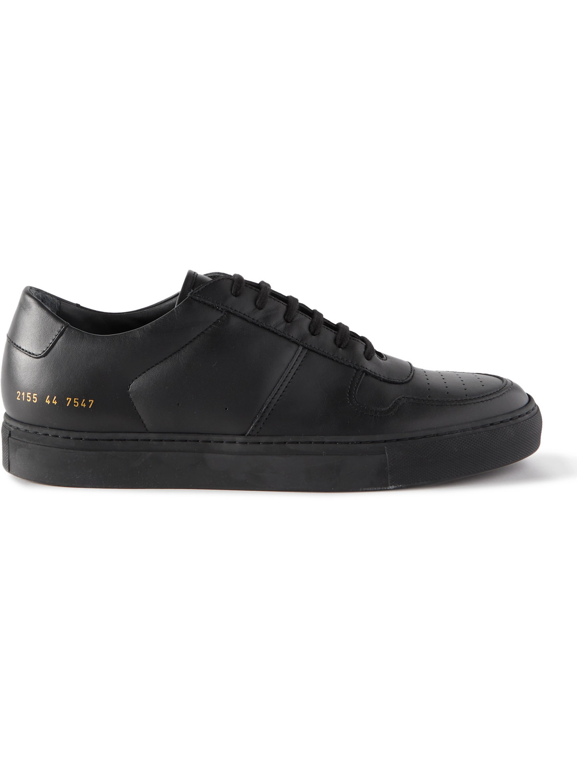 Shop Common Projects Bball Leather Sneakers In Black