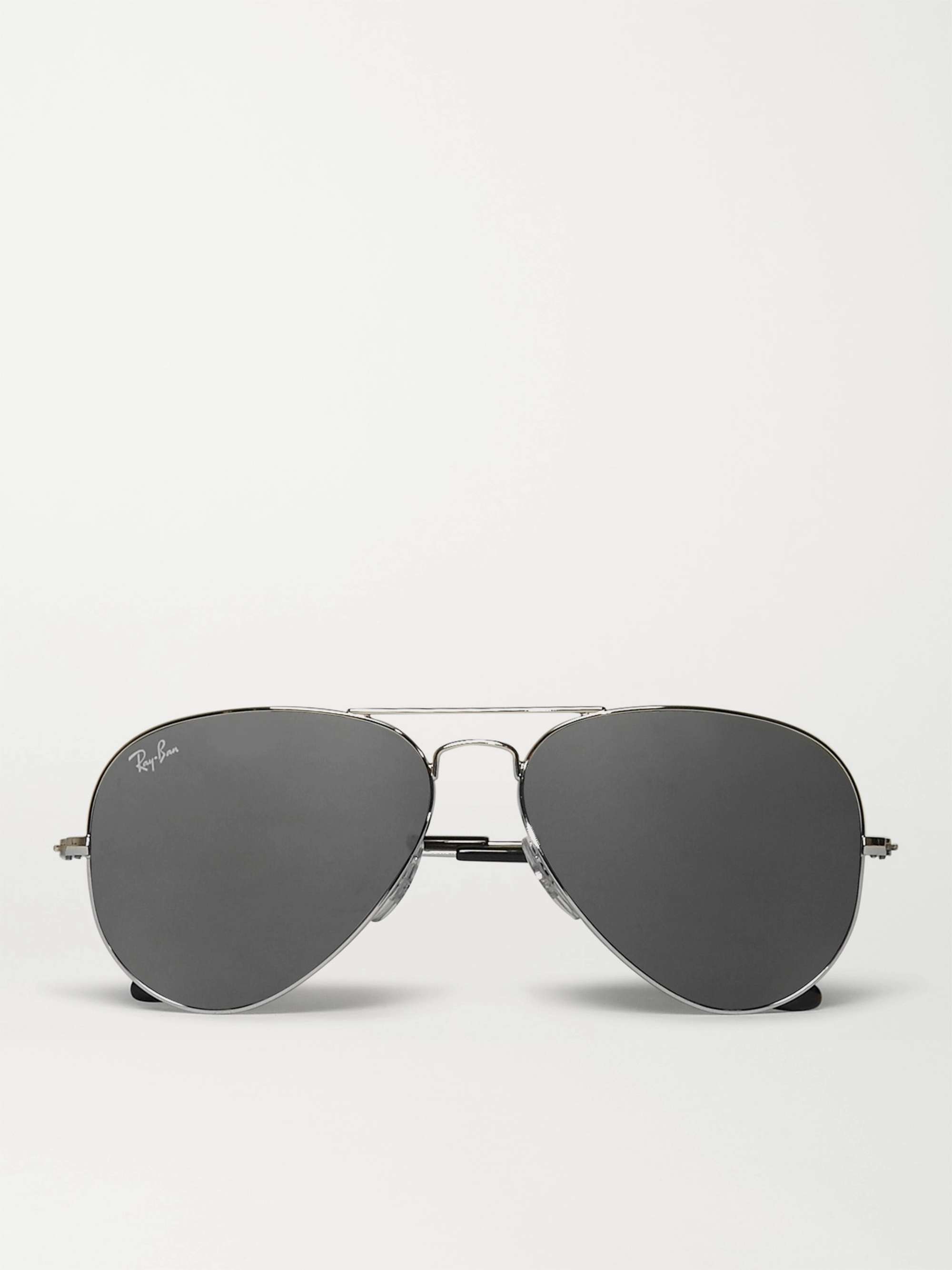 RAY-BAN Aviator Silver-Tone Sunglasses | MR PORTER