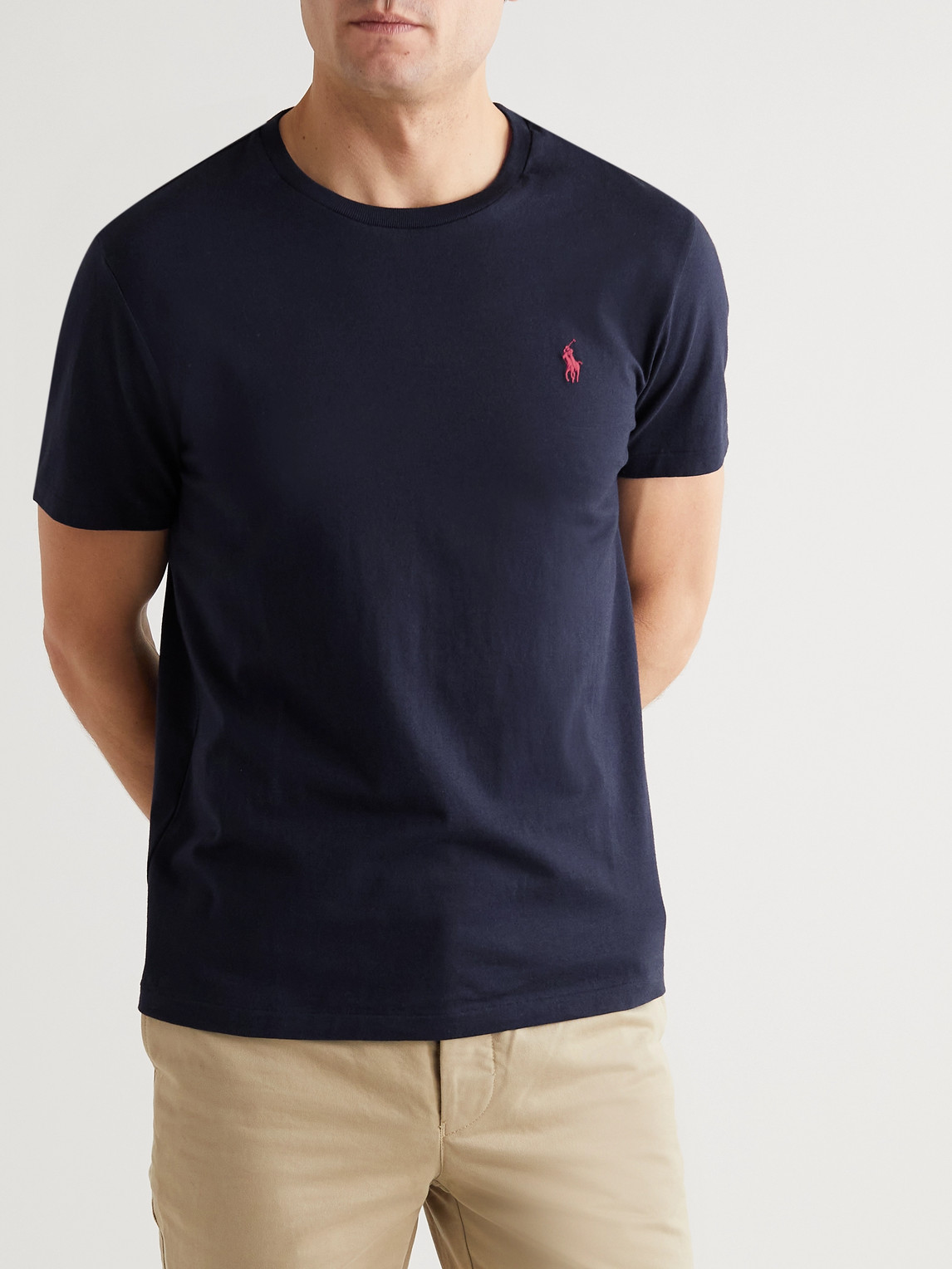 Polo Ralph Lauren Jersey Crew-neck T-shirt In Blue