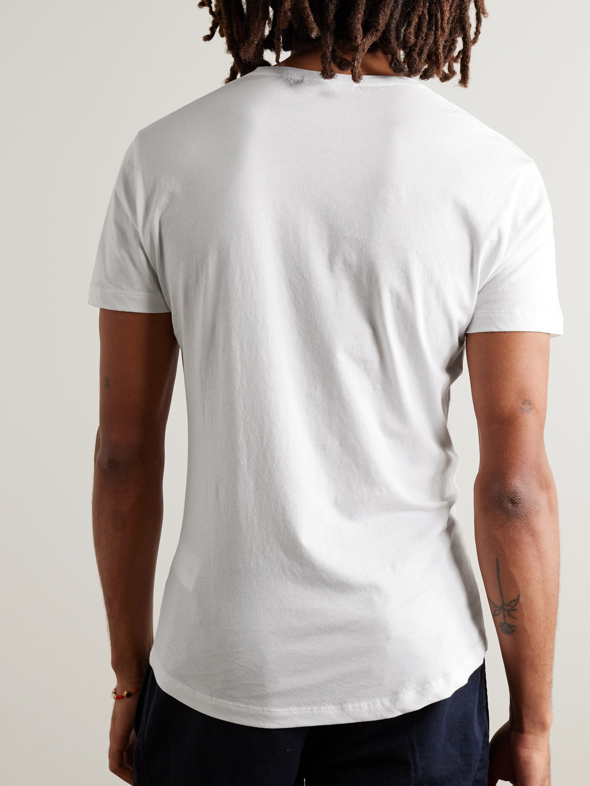 Shop Orlebar Brown Ob-t Slim-fit Cotton-jersey T-shirt In White