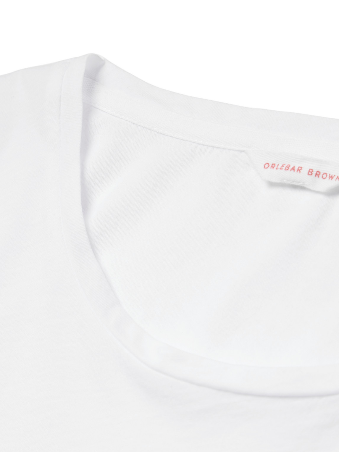 Shop Orlebar Brown Ob-t Slim-fit Cotton-jersey T-shirt In White