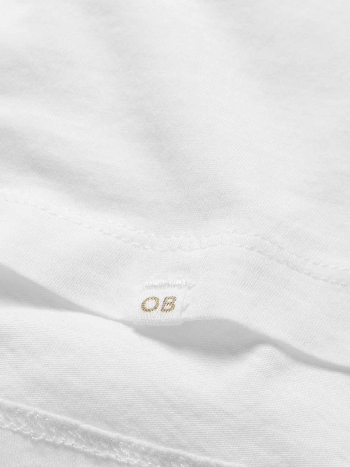Shop Orlebar Brown Ob-t Slim-fit Cotton-jersey T-shirt In White