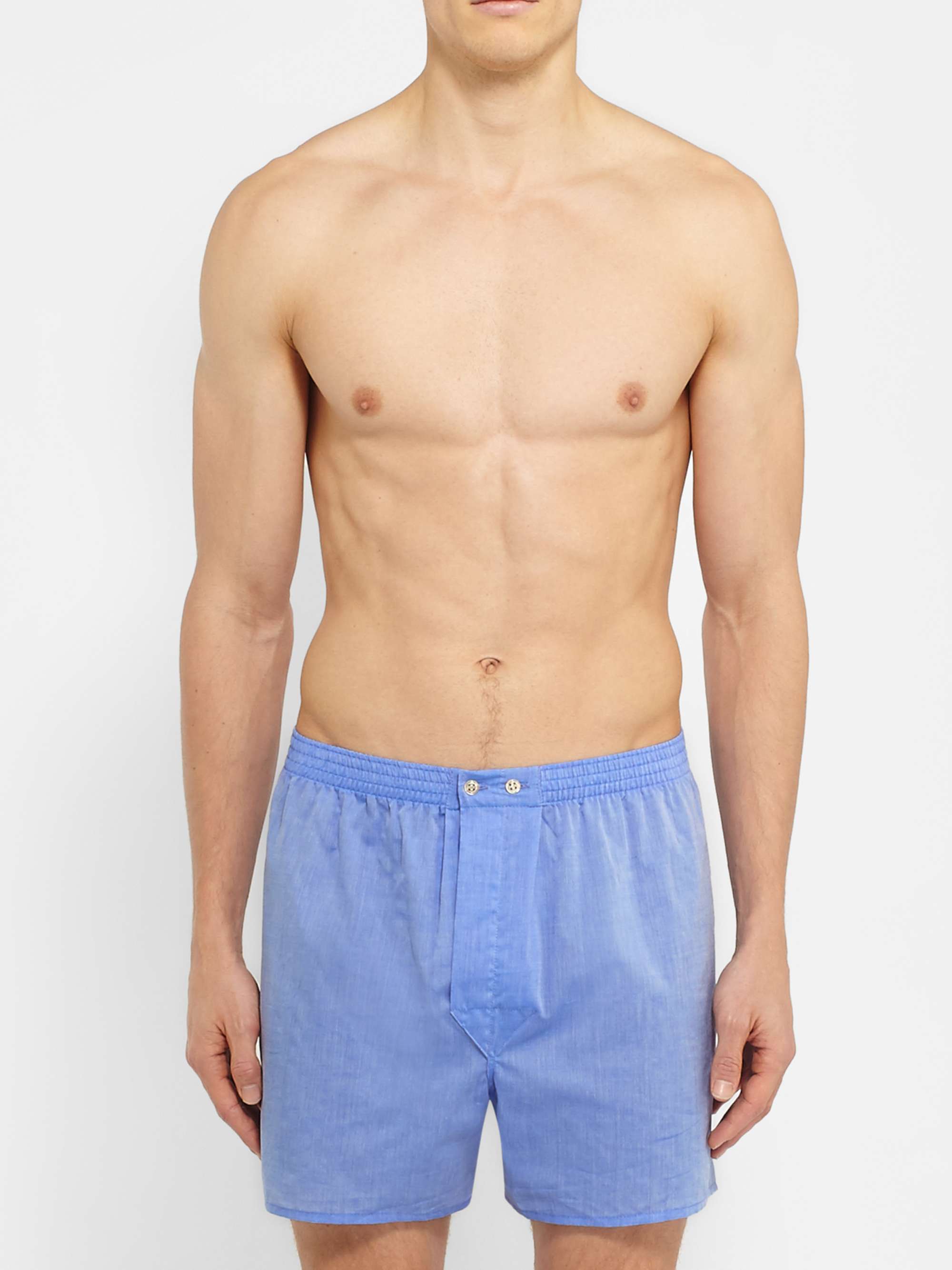 DEREK ROSE Amalfi Cotton Boxer Shorts