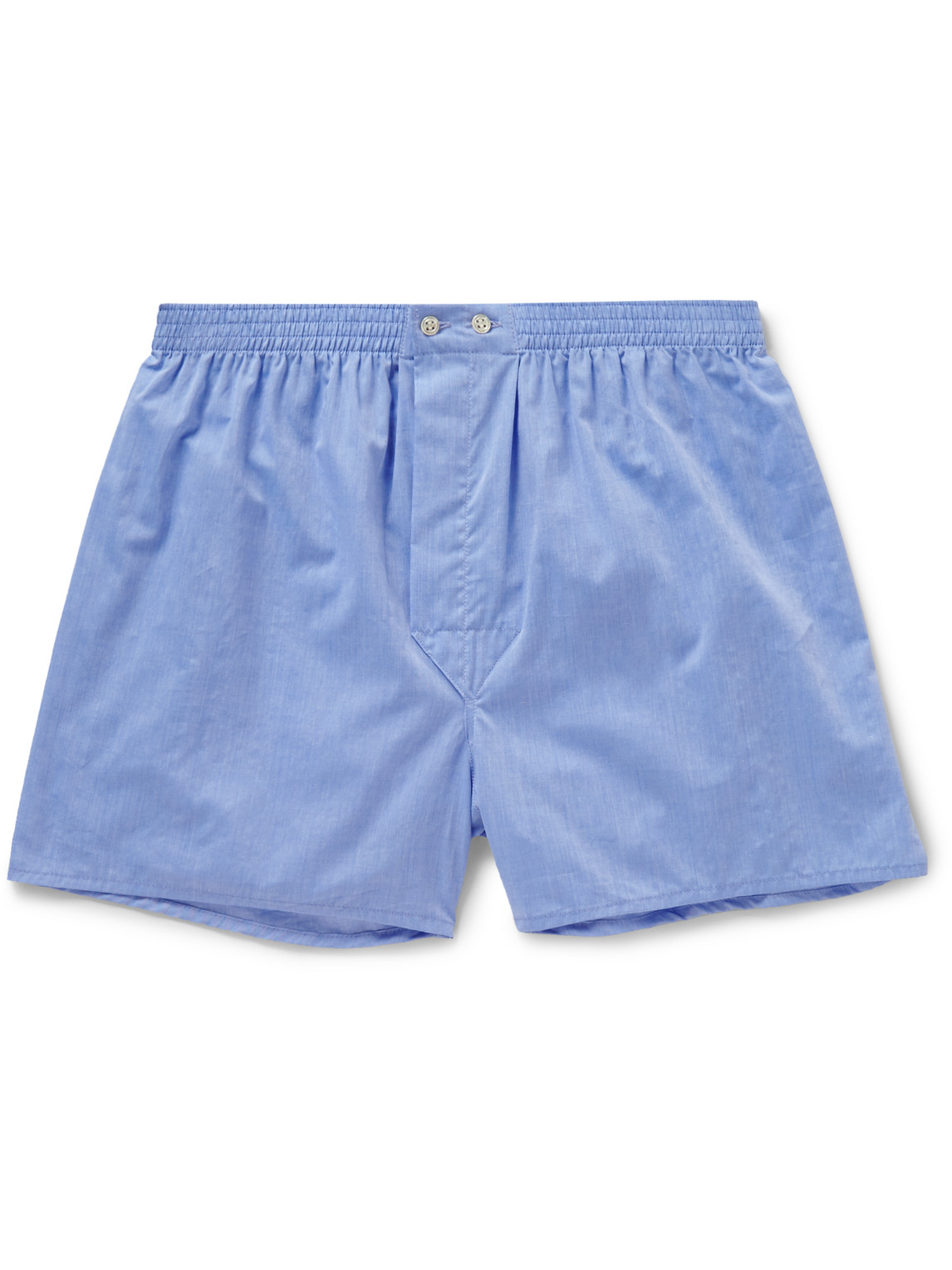 Derek Rose Amalfi Cotton Boxer Shorts In Blue