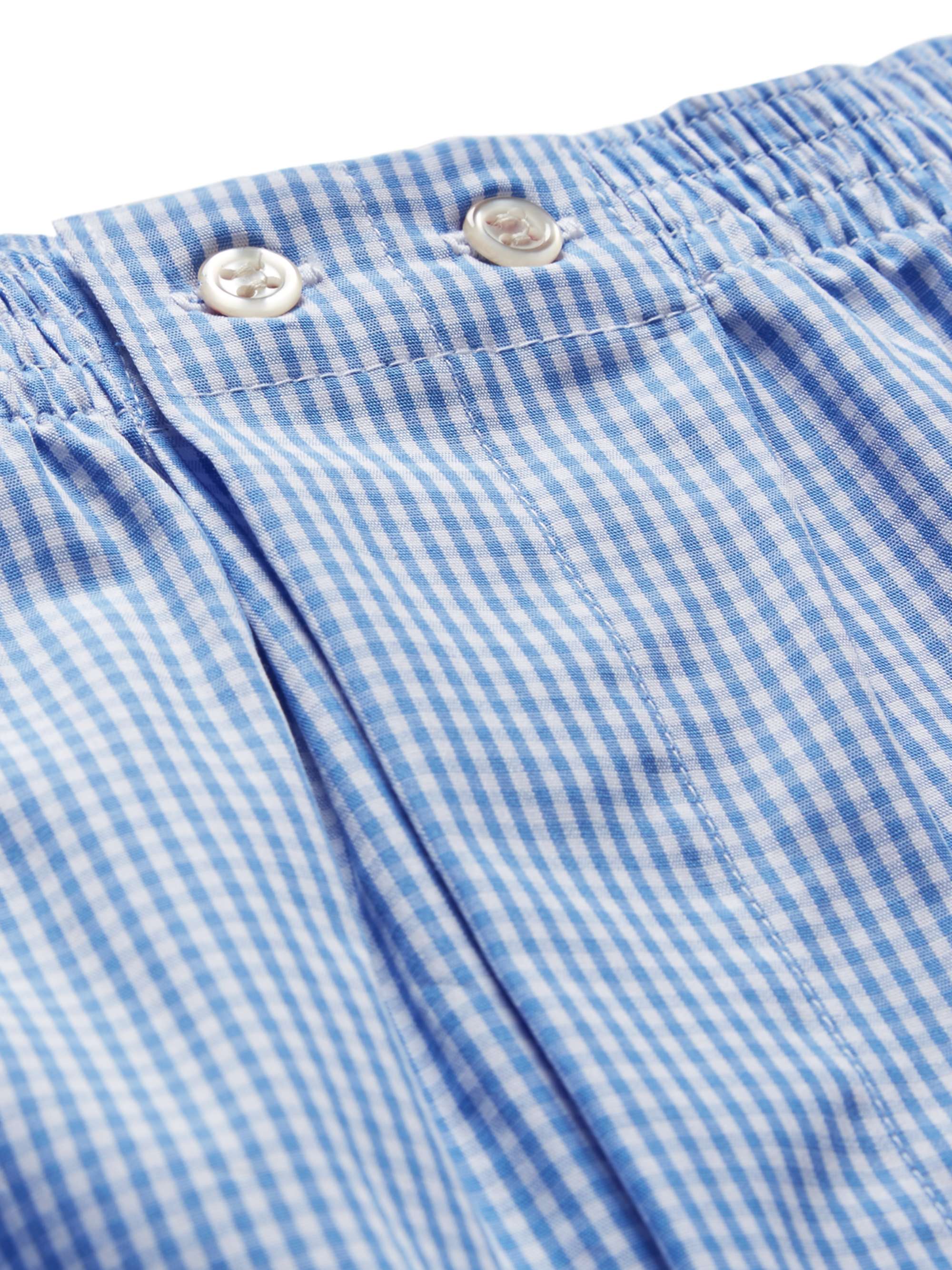 DEREK ROSE Gingham Cotton Boxer Shorts