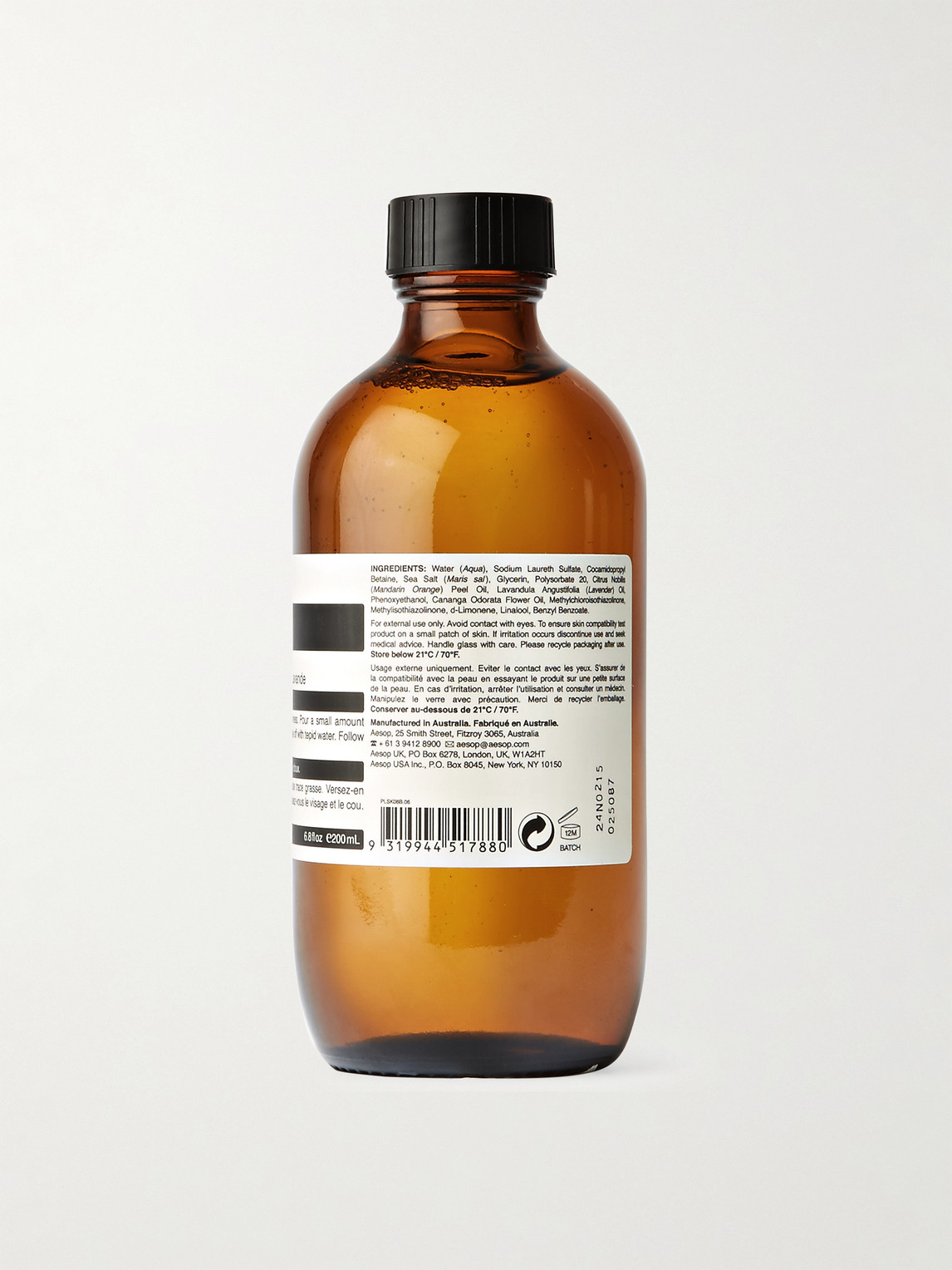 Shop Aesop Amazing Face Cleanser, 200ml In Colorless
