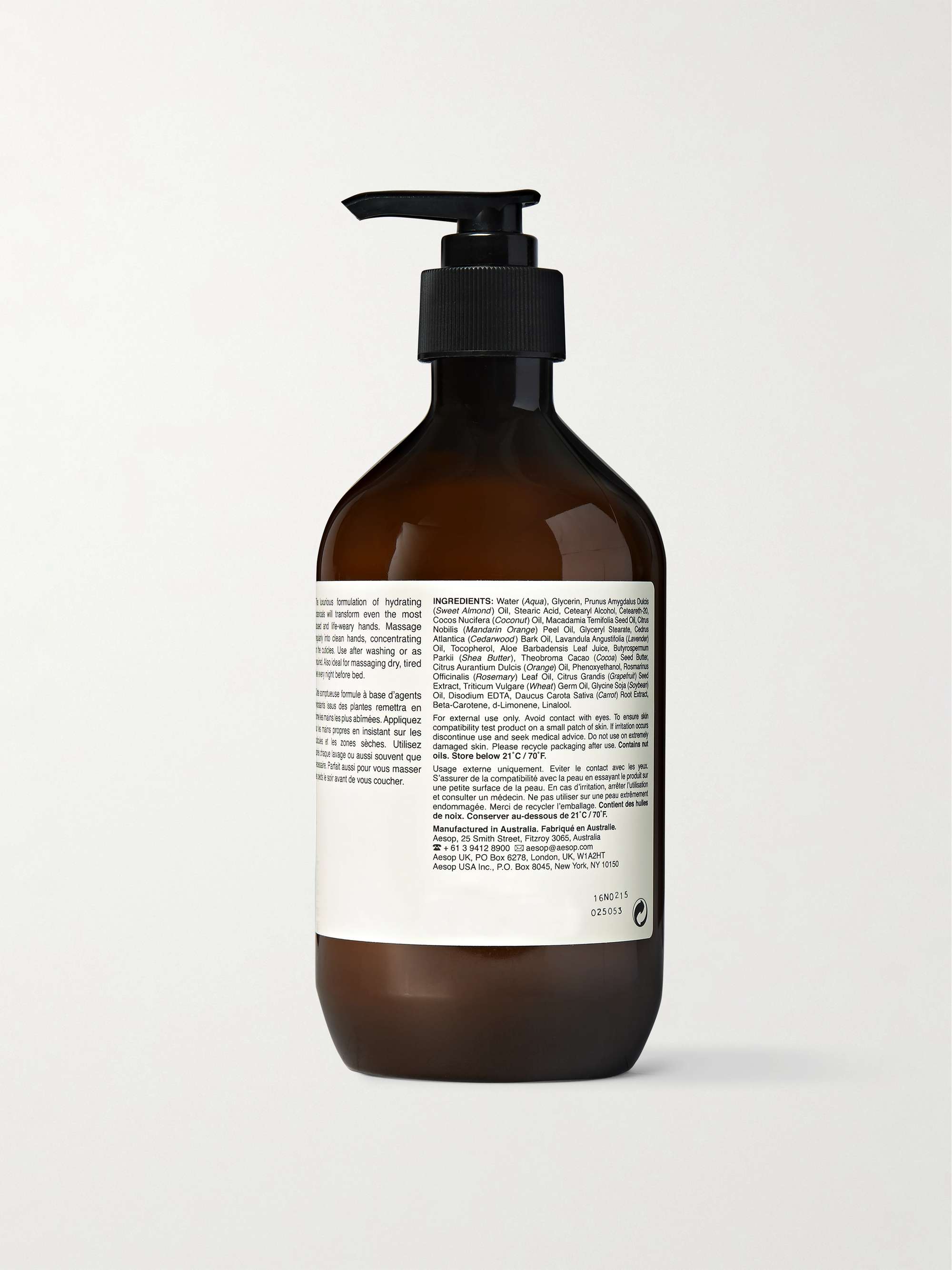 AESOP Resurrection Aromatique Hand Balm, 500ml