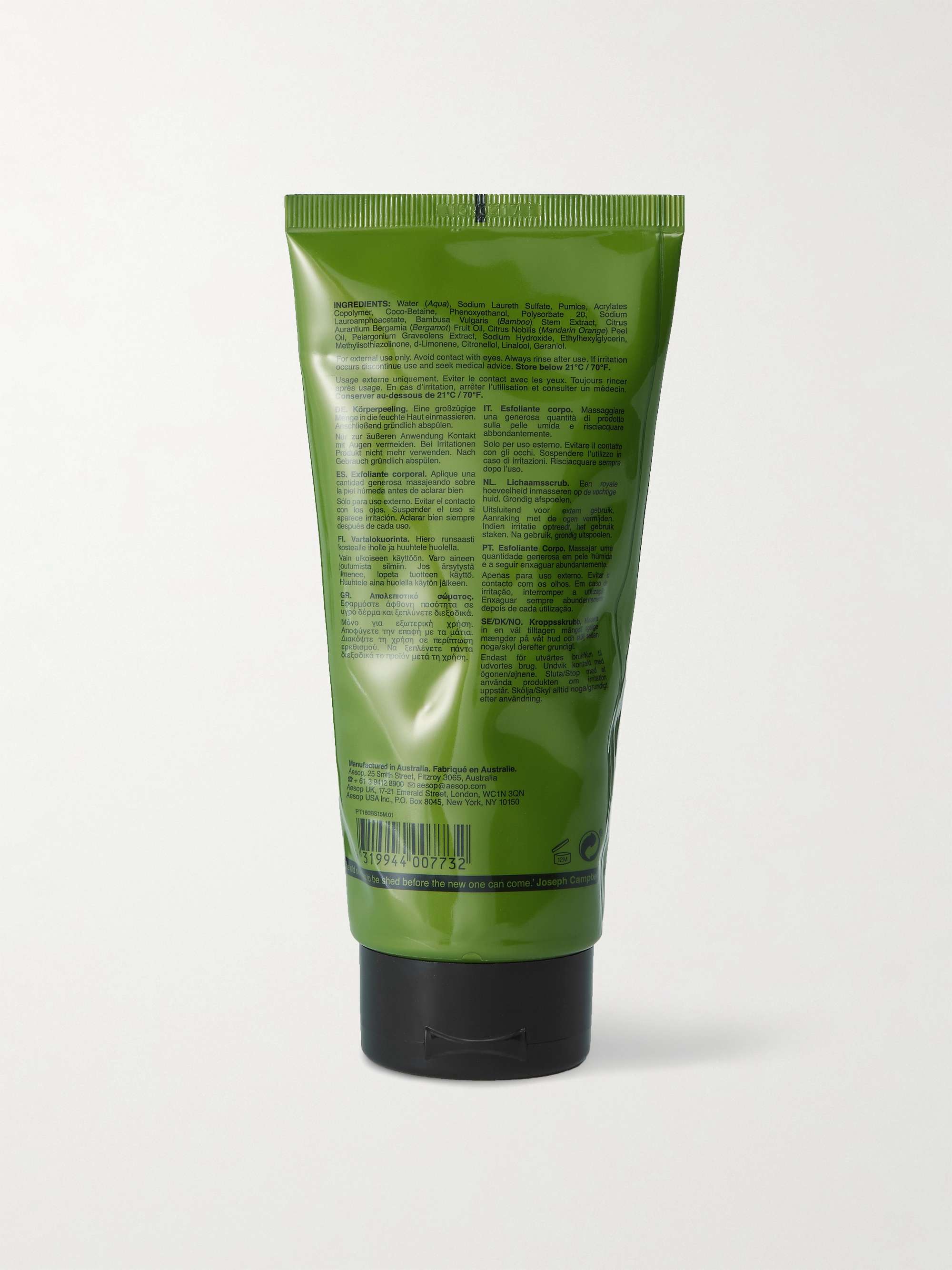 AESOP Geranium Leaf Body Scrub, 180ml
