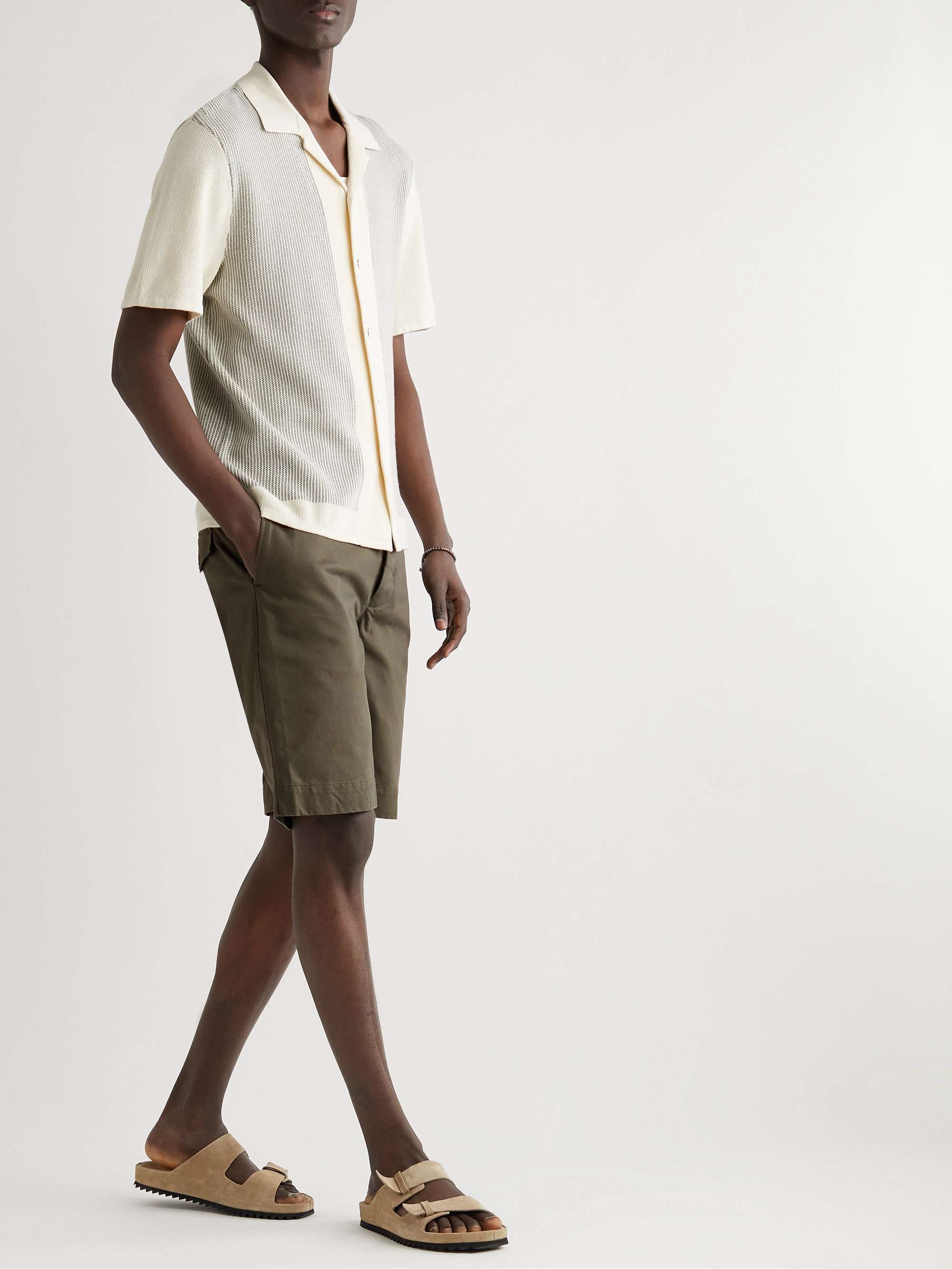OFFICINE GÉNÉRALE Fisherman Cotton-Twill Shorts