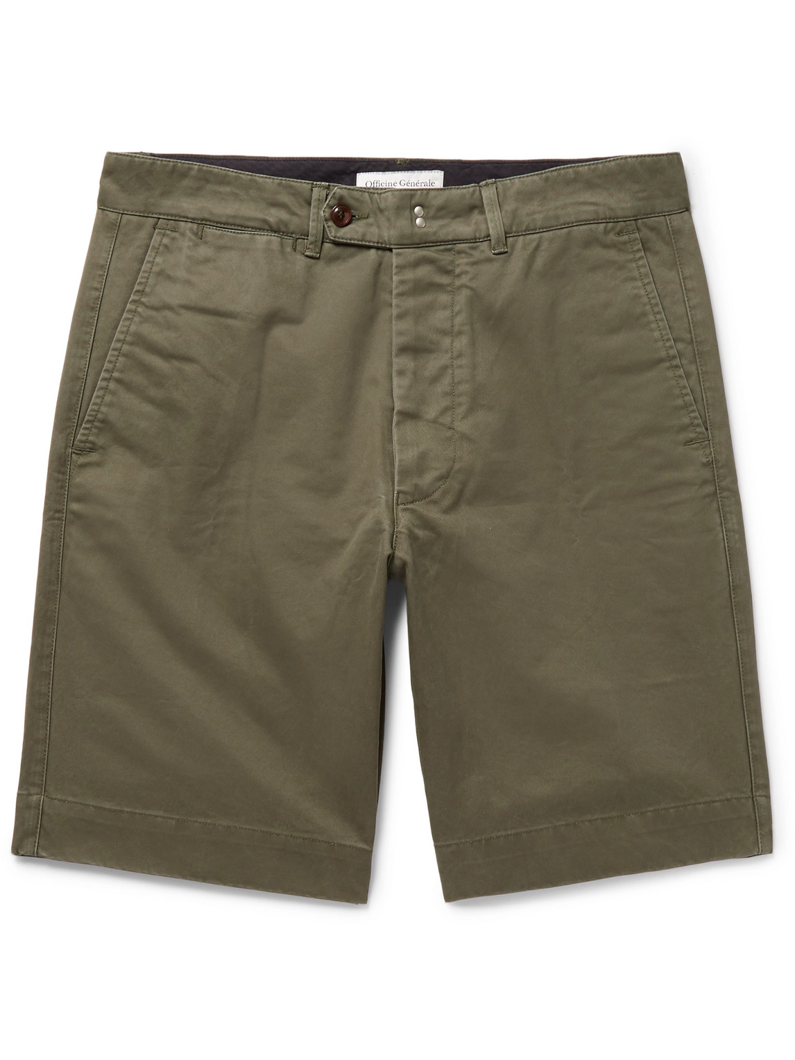 Officine Générale Fisherman Cotton-Twill Shorts